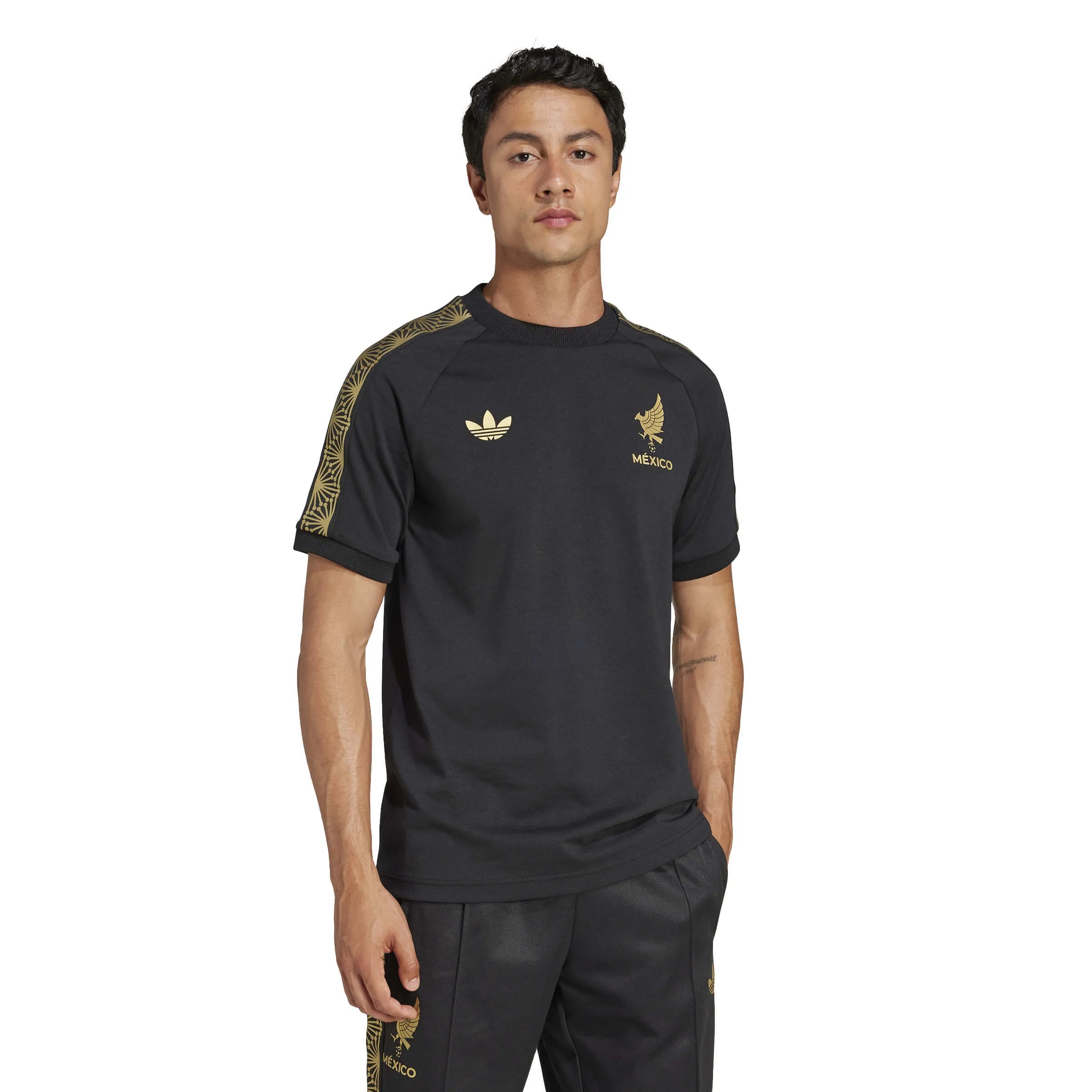 adidas 2025 Mexico Men's De Oro Tee (Model - Front)