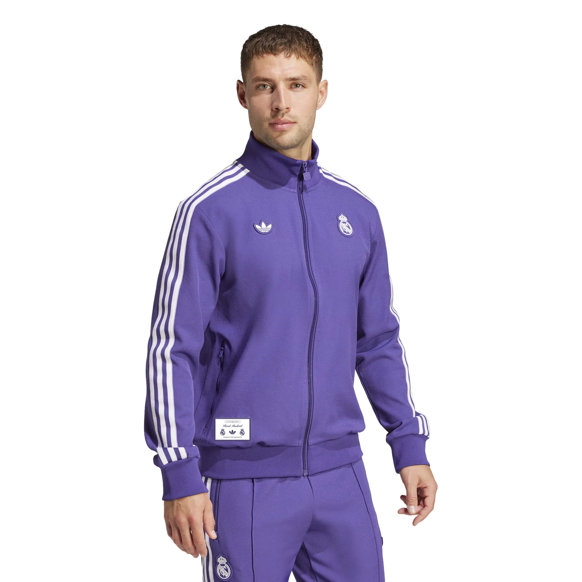 adidas 2025 Real Madrid Men's Icon Track Top (Model - Side)