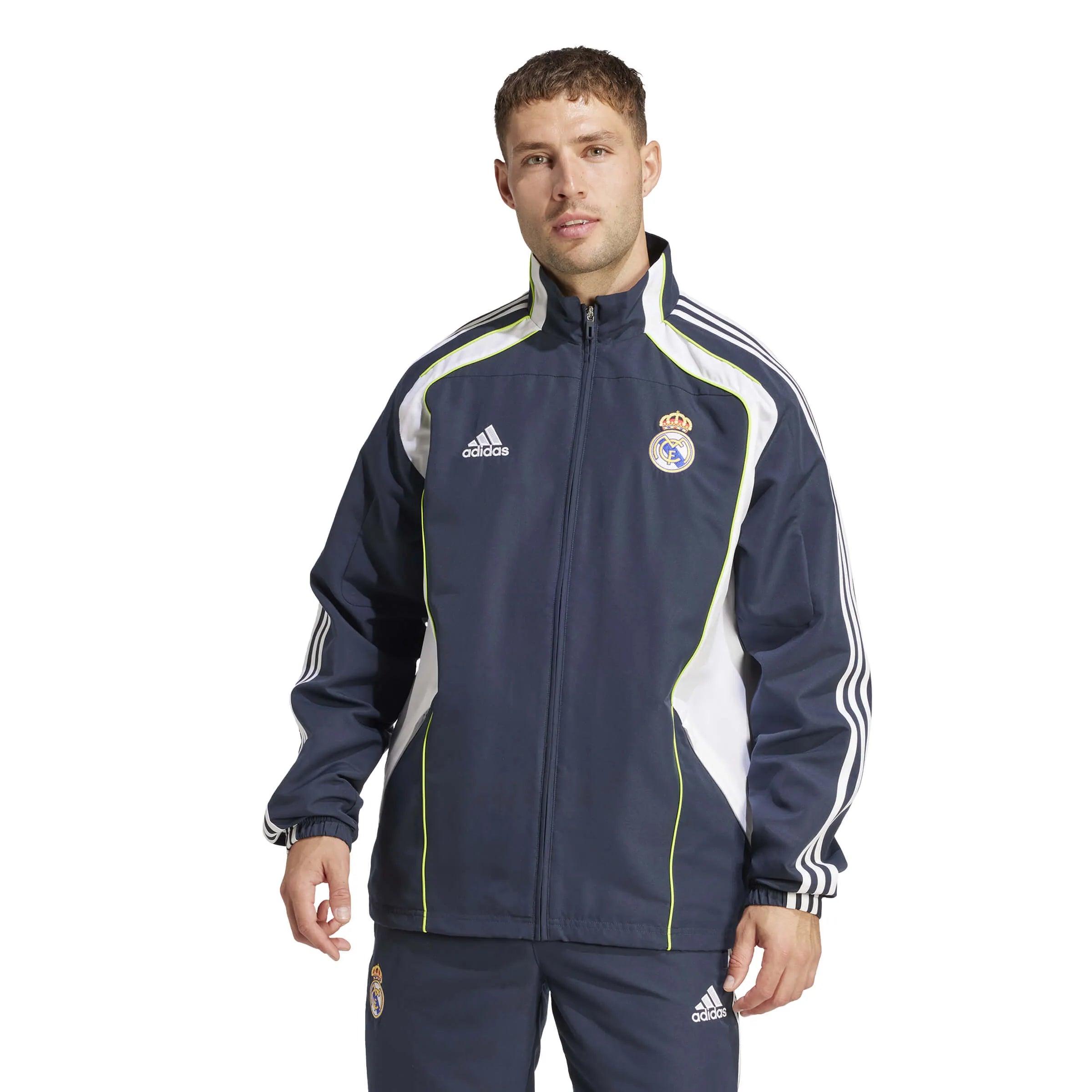 adidas 2025 Real Madrid Men's UBP Track Top (Model - Front)