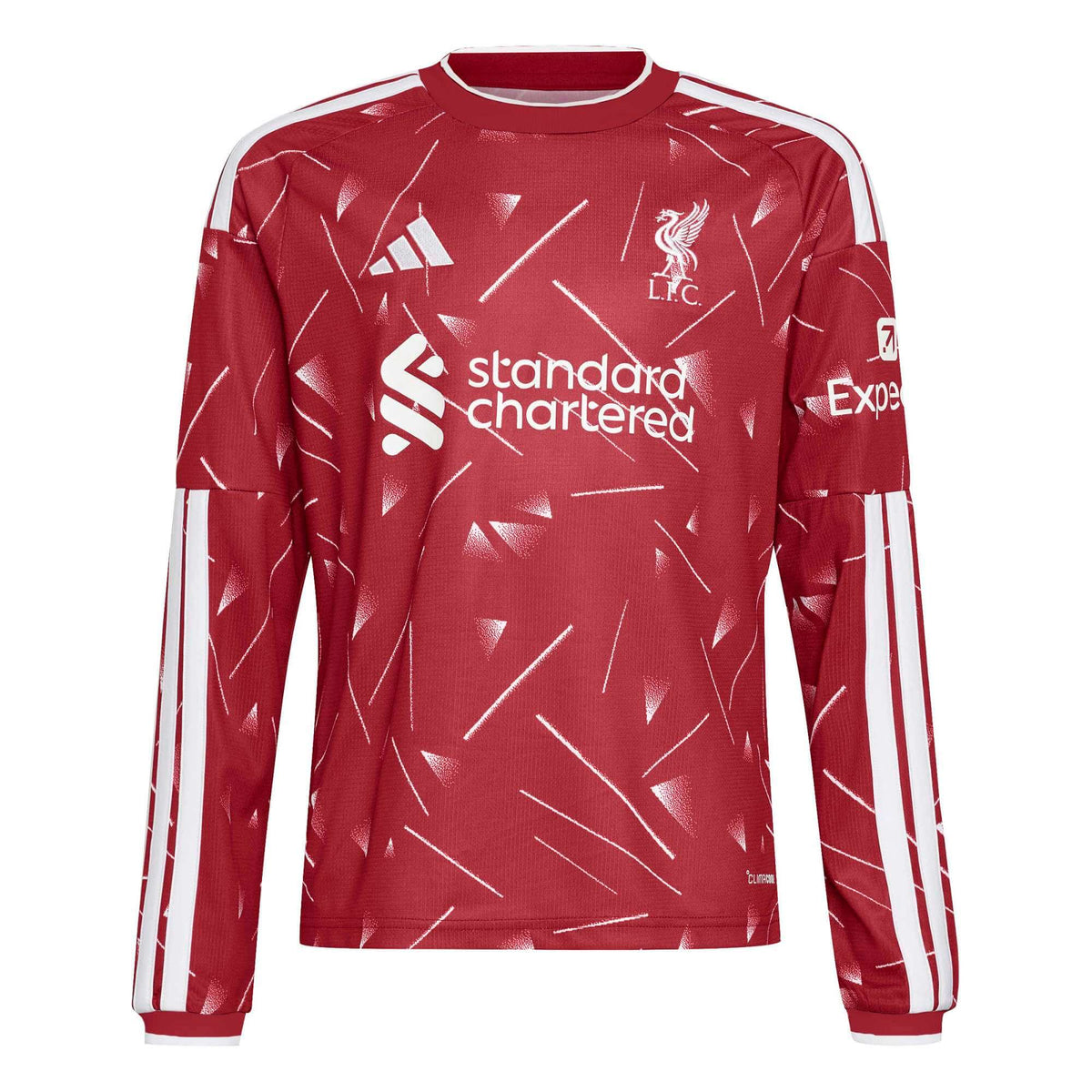 adidas 2026-27 Liverpool Youth Stadium Home Long-Sleeve Soccer Jersey (Front)