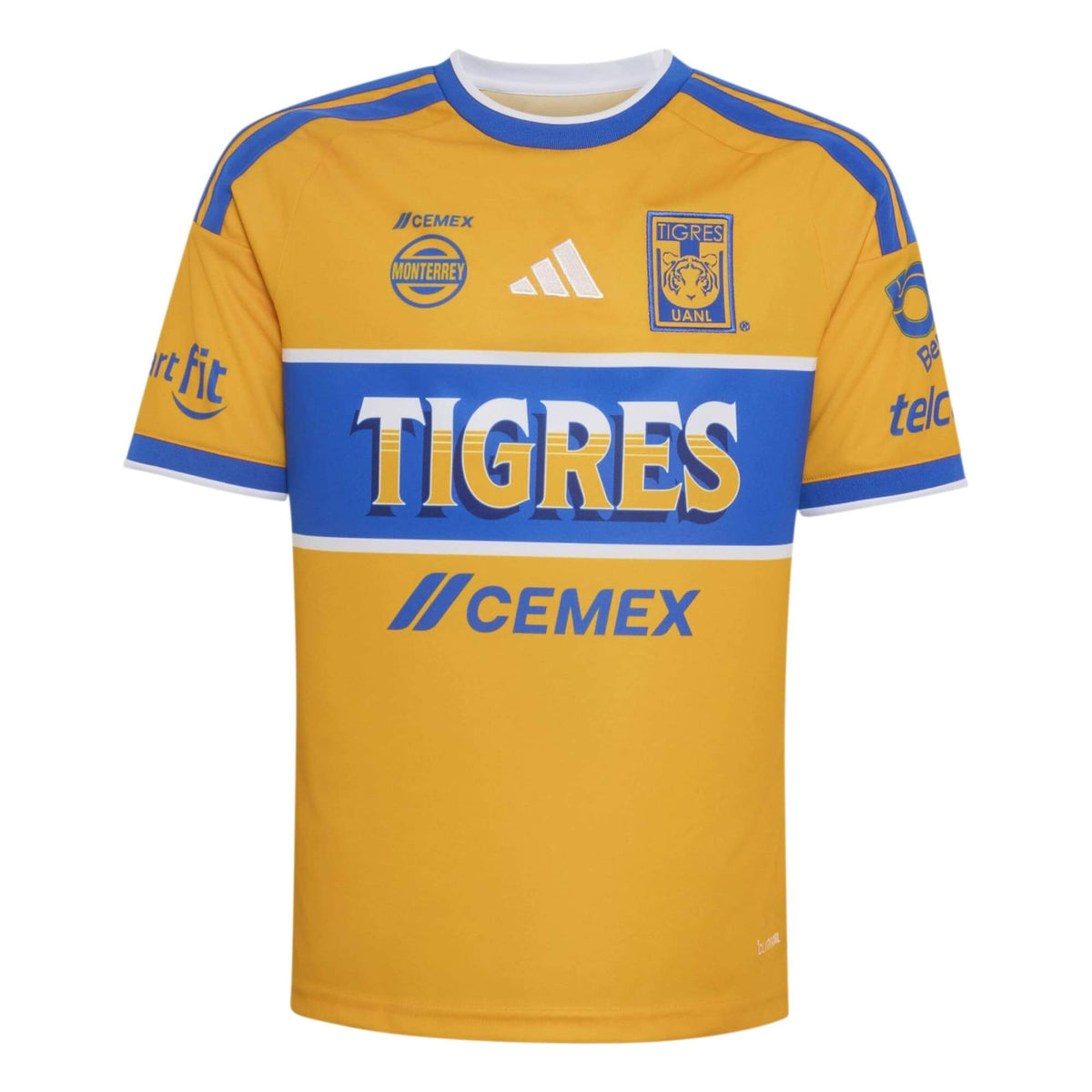 adidas 2026-27 Tigres Youth Stadium Home Soccer Jersey (Front)