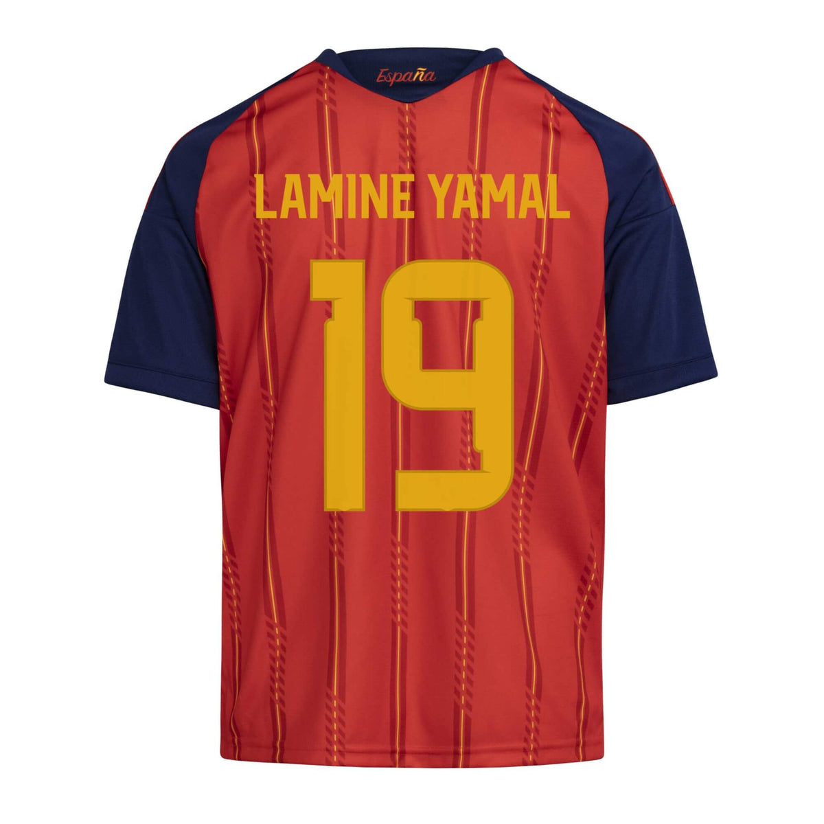 adidas 2026 Spain Youth 2-Star Lamine Yamal #19 Stadium Home Soccer Jersey