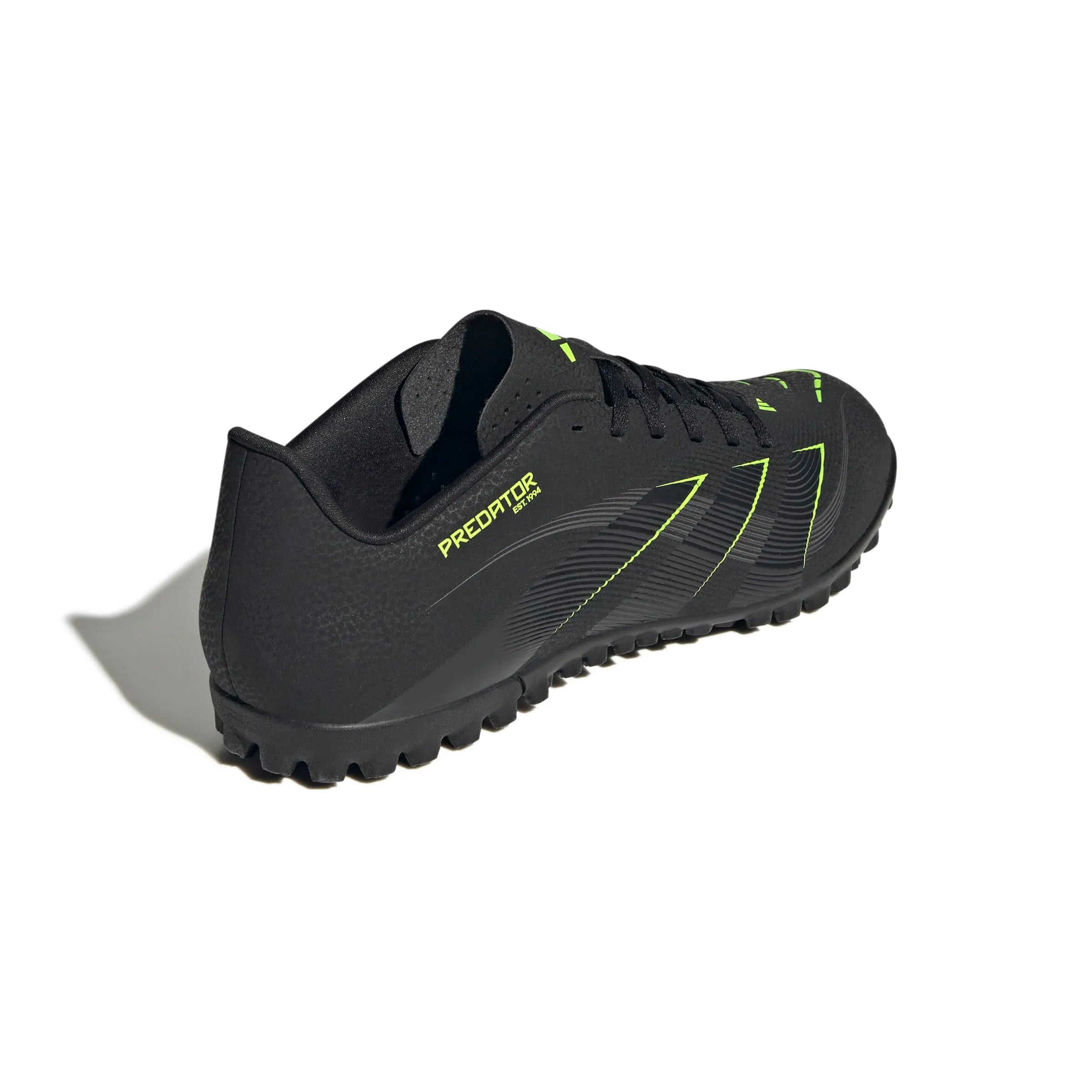 adidas Predator Club Turf Soccer Shoes - Electric Stealth Pack (FA25) (Lateral - Back)
