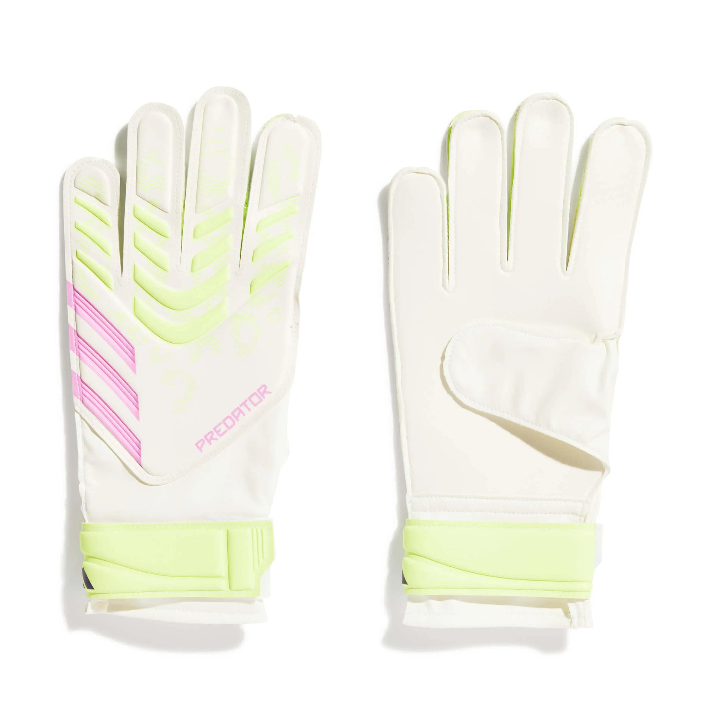 adidas Predator GL Training Goalkeeper Gloves White / White / Lucid Lemon (Pair)