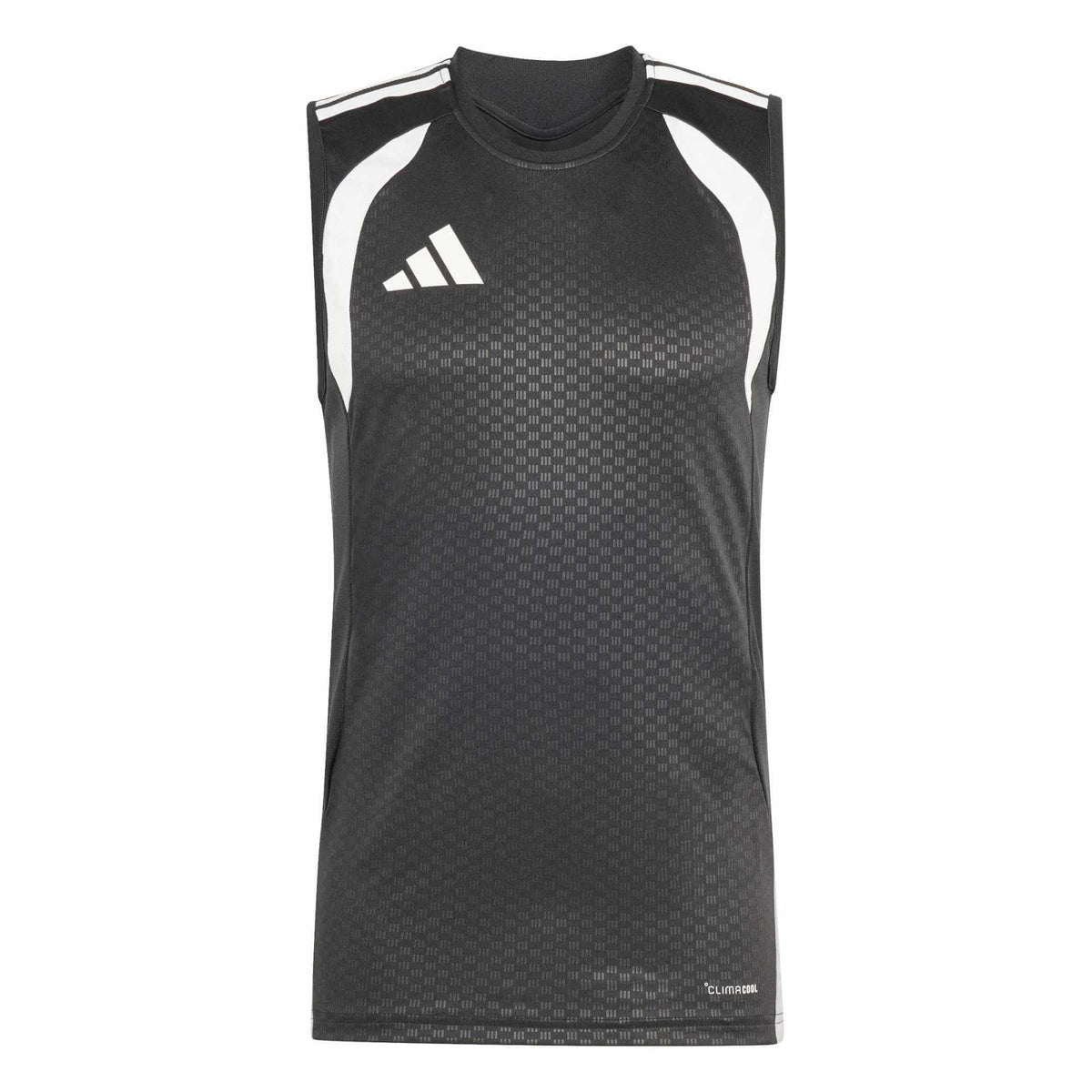 adidas Tiro 26 Men's Competition Sleeveless Soccer Jersey Black-White (Front)