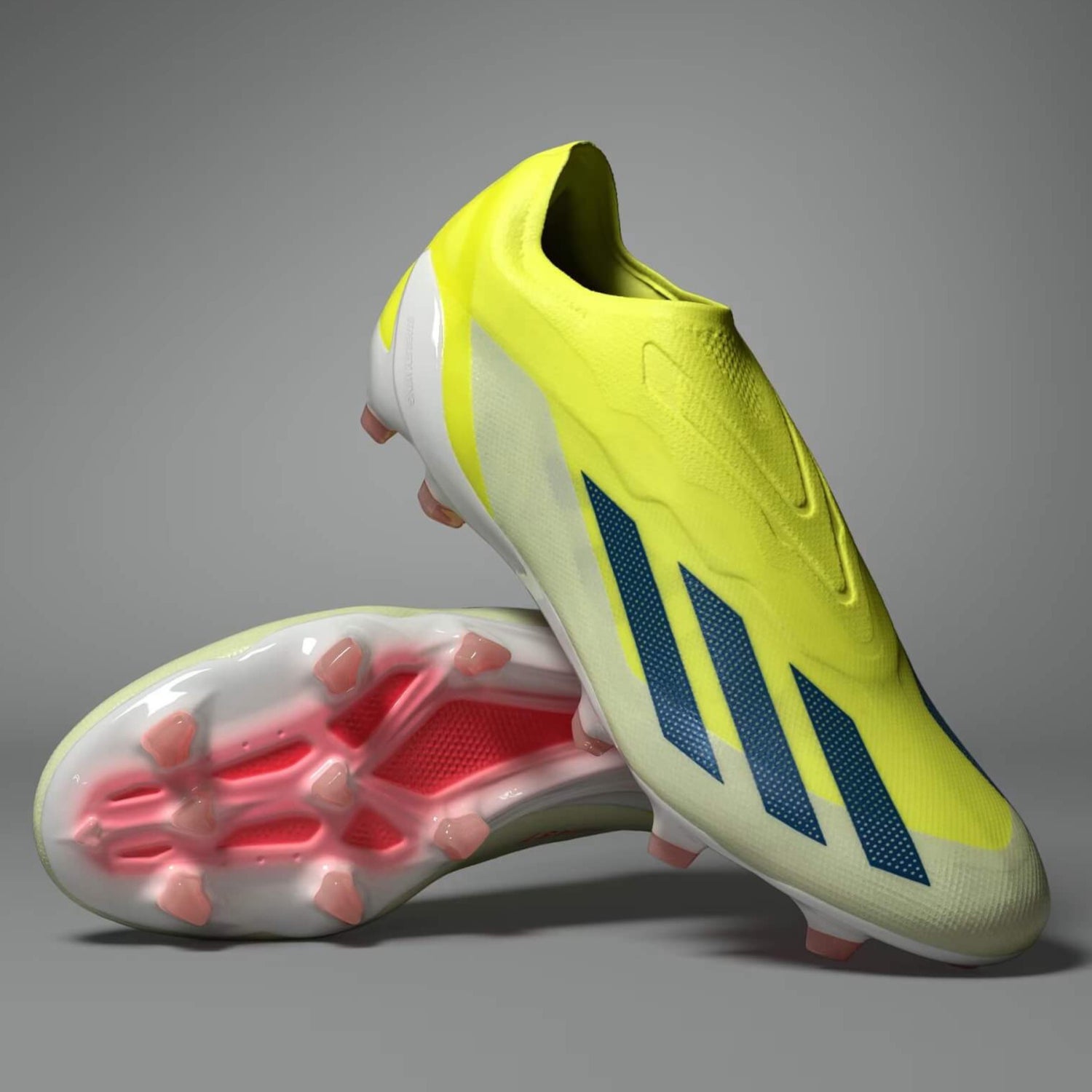 adidas X Crazyfast Elite Laceless FG - Solar Energy Pack (SP24) (Pair - Lateral and Bottom)