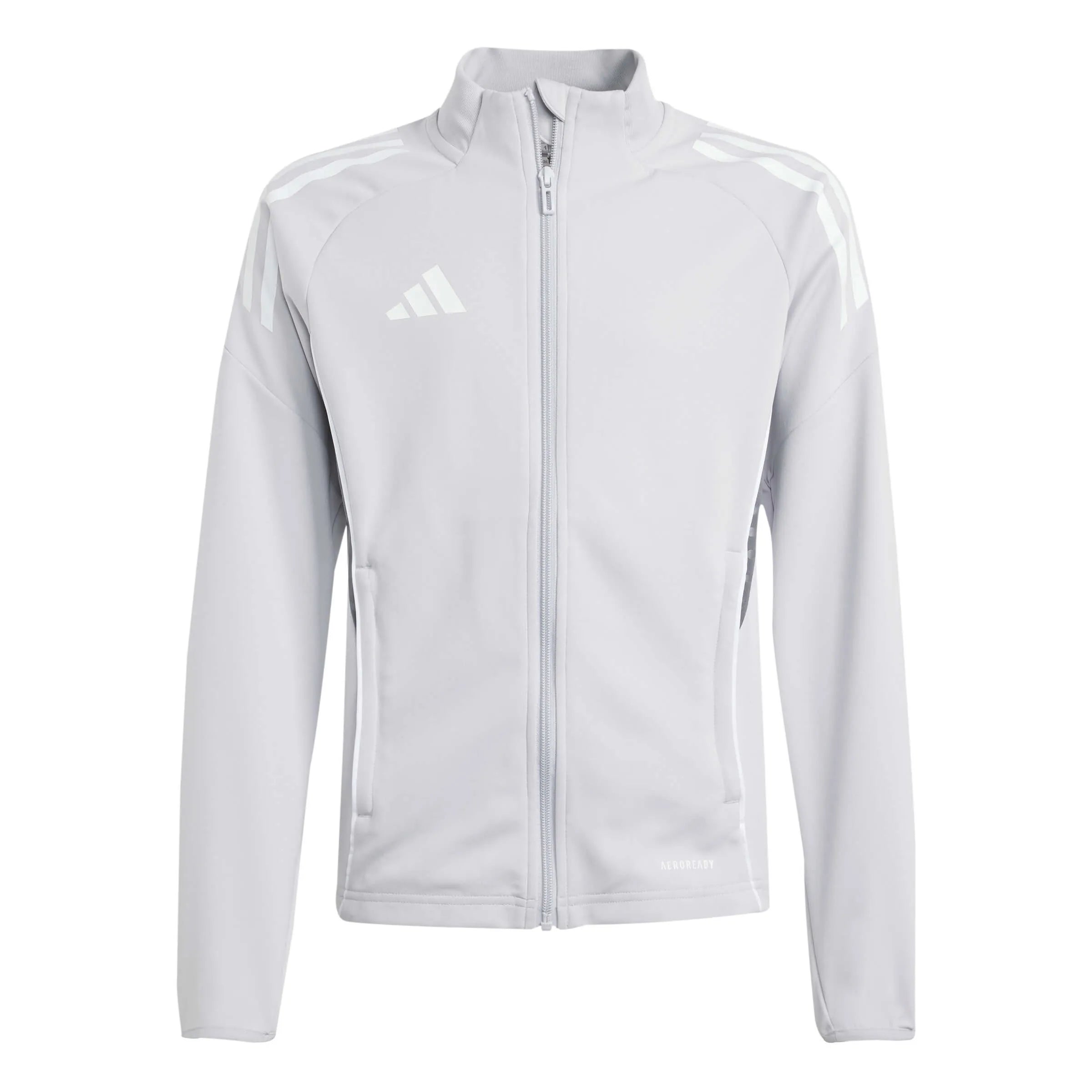 adidas Youth Tiro 25 Competition Training Jacket Light Grey (Front)