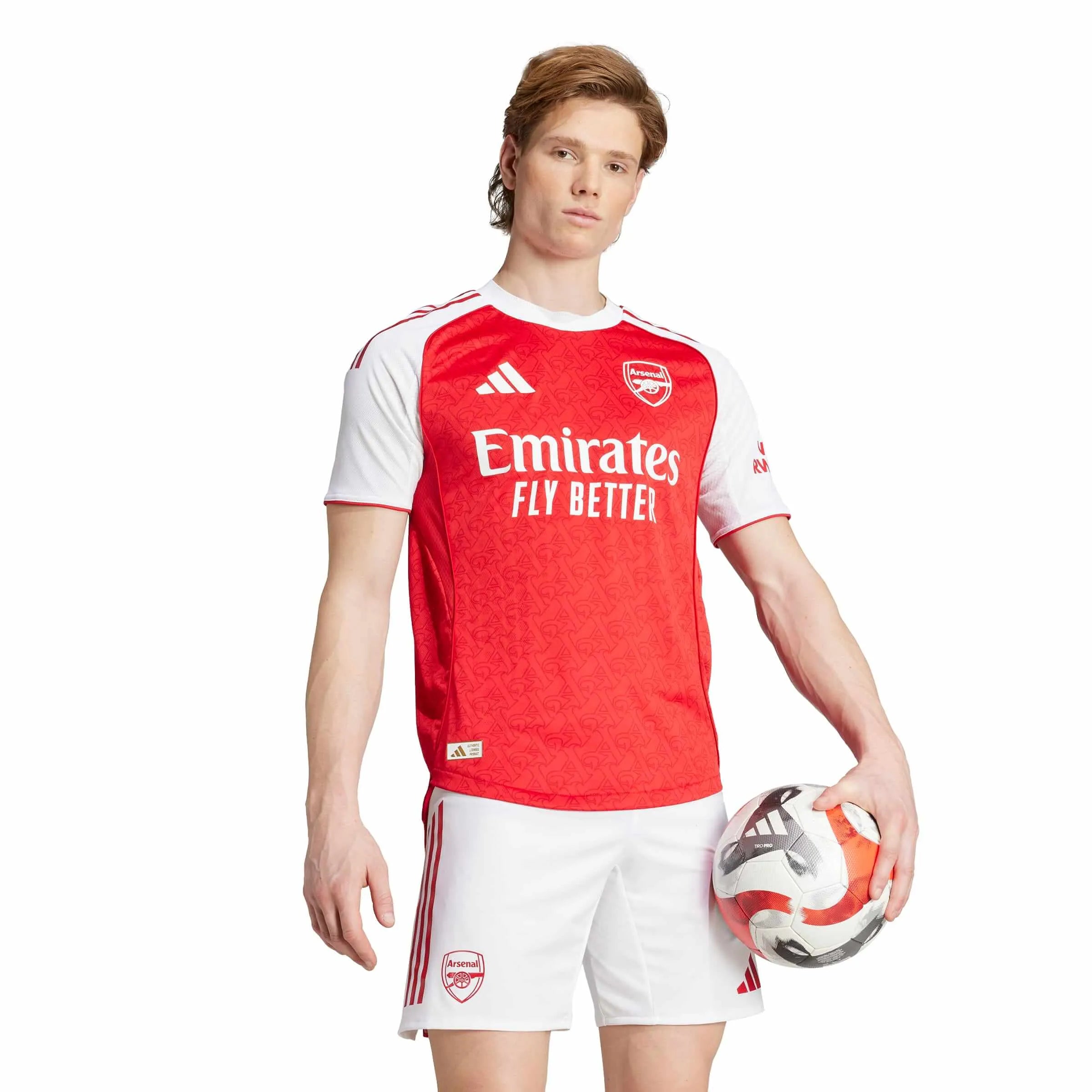 adidas 2025-26 Arsenal Men's Authentic Home Soccer Jersey (Model - Front)