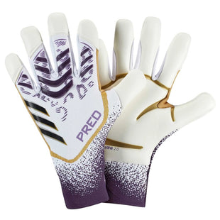 adidas Predator GL Pro Hybrid Goalkeeper Gloves White/Black/Aurora Plum (Pair)