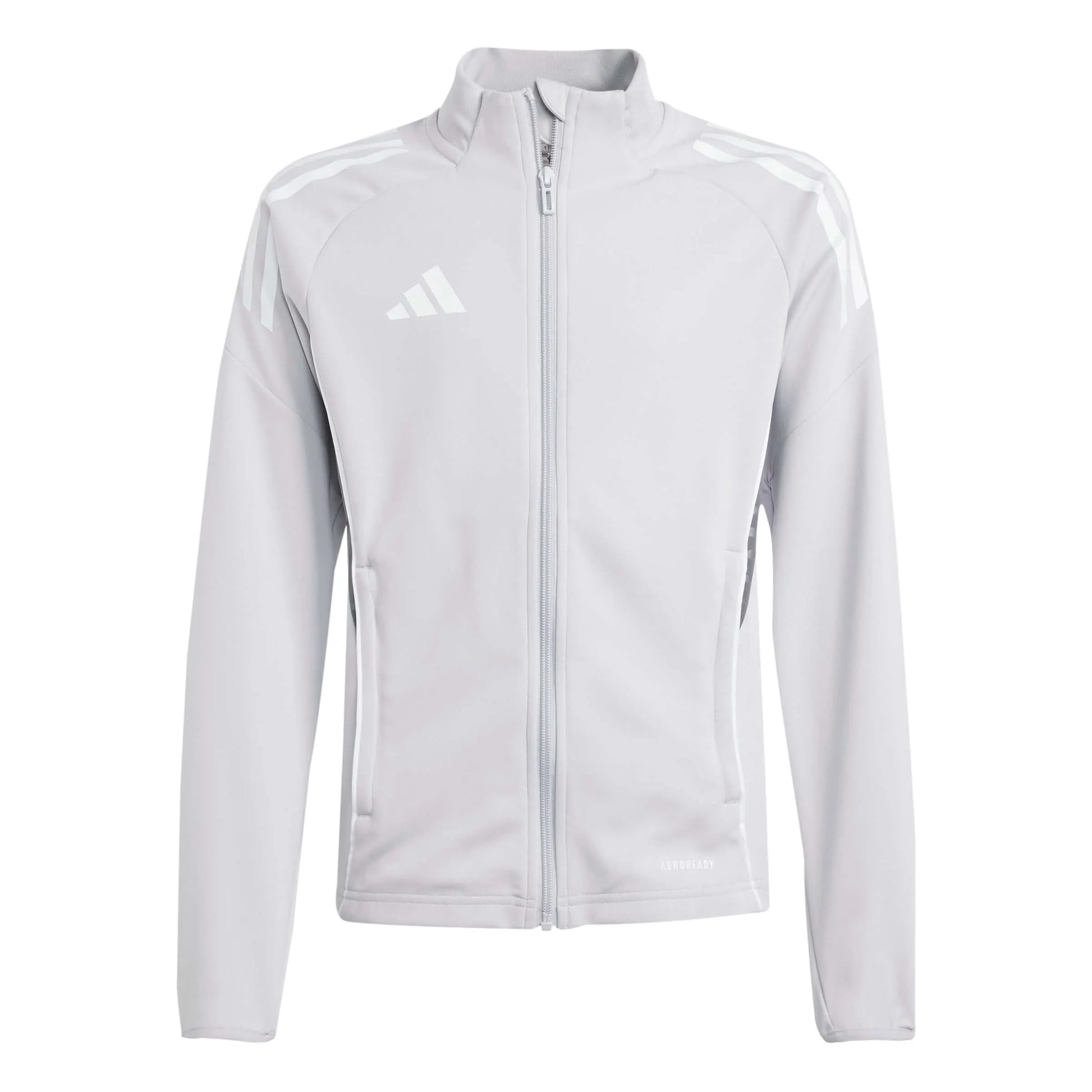 adidas Youth Tiro 25 Competition Training Jacket Light Grey (Front)