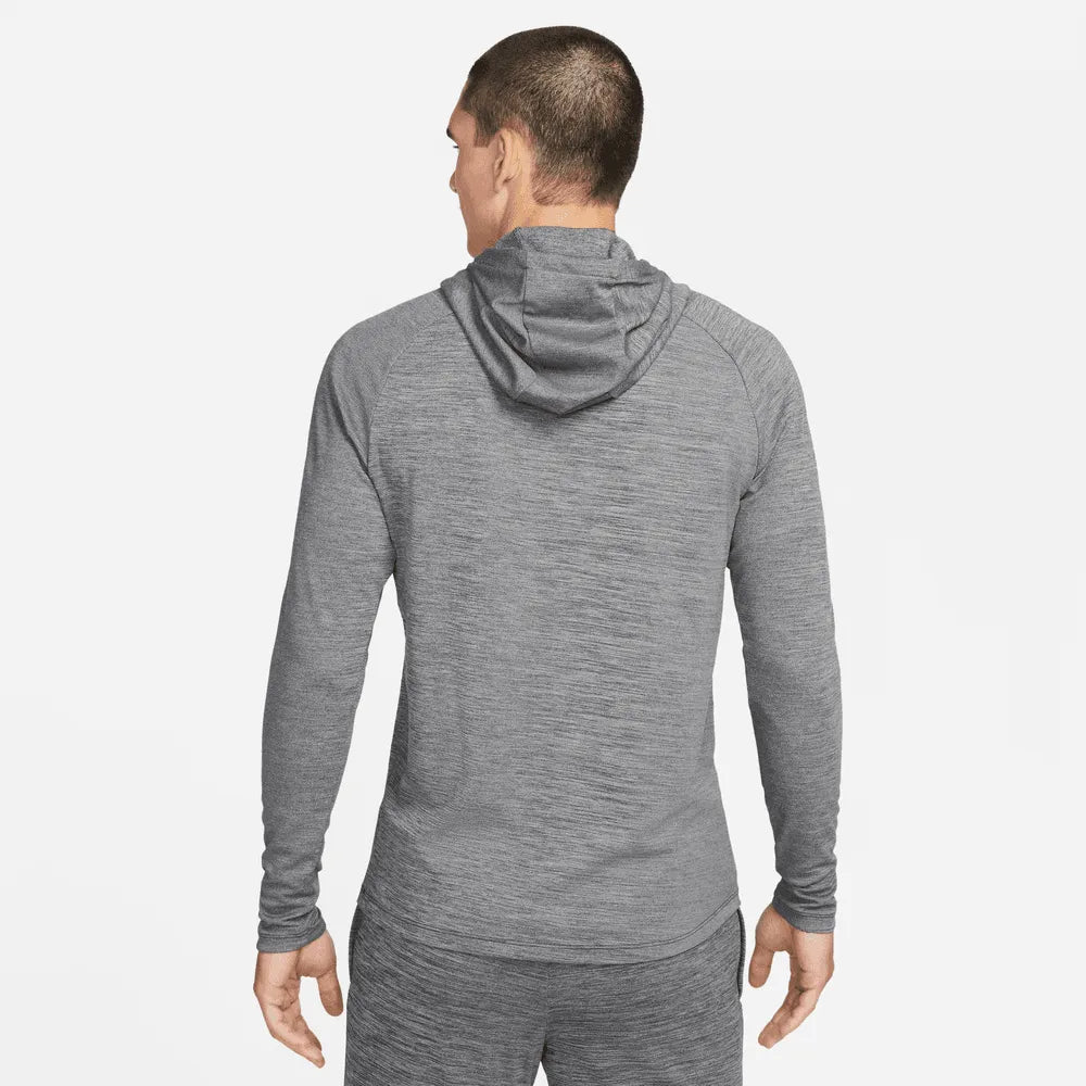 Nike Dri-Fit Academy Pullover Football Hoodie - Black-Sunset Glow (Model - Back)