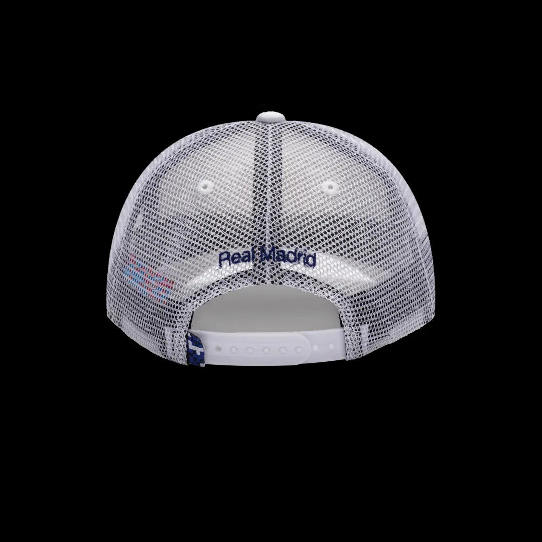 FI Collection Real Madrid Atmosphere Trucker Hat - White (Back)