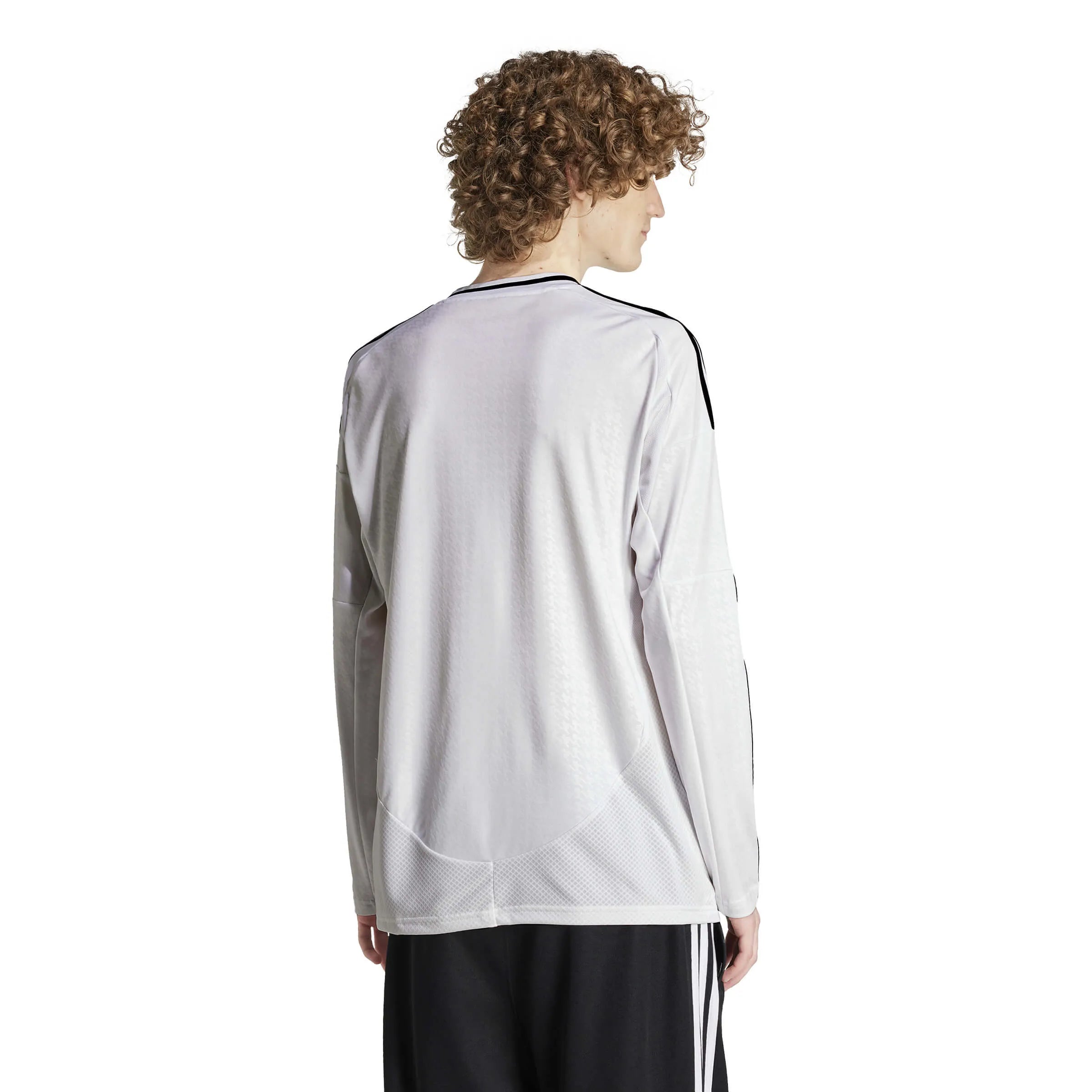 adidas 2024-25 Real Madrid Men's Stadium Home Long-Sleeve Jersey (Model - Back)