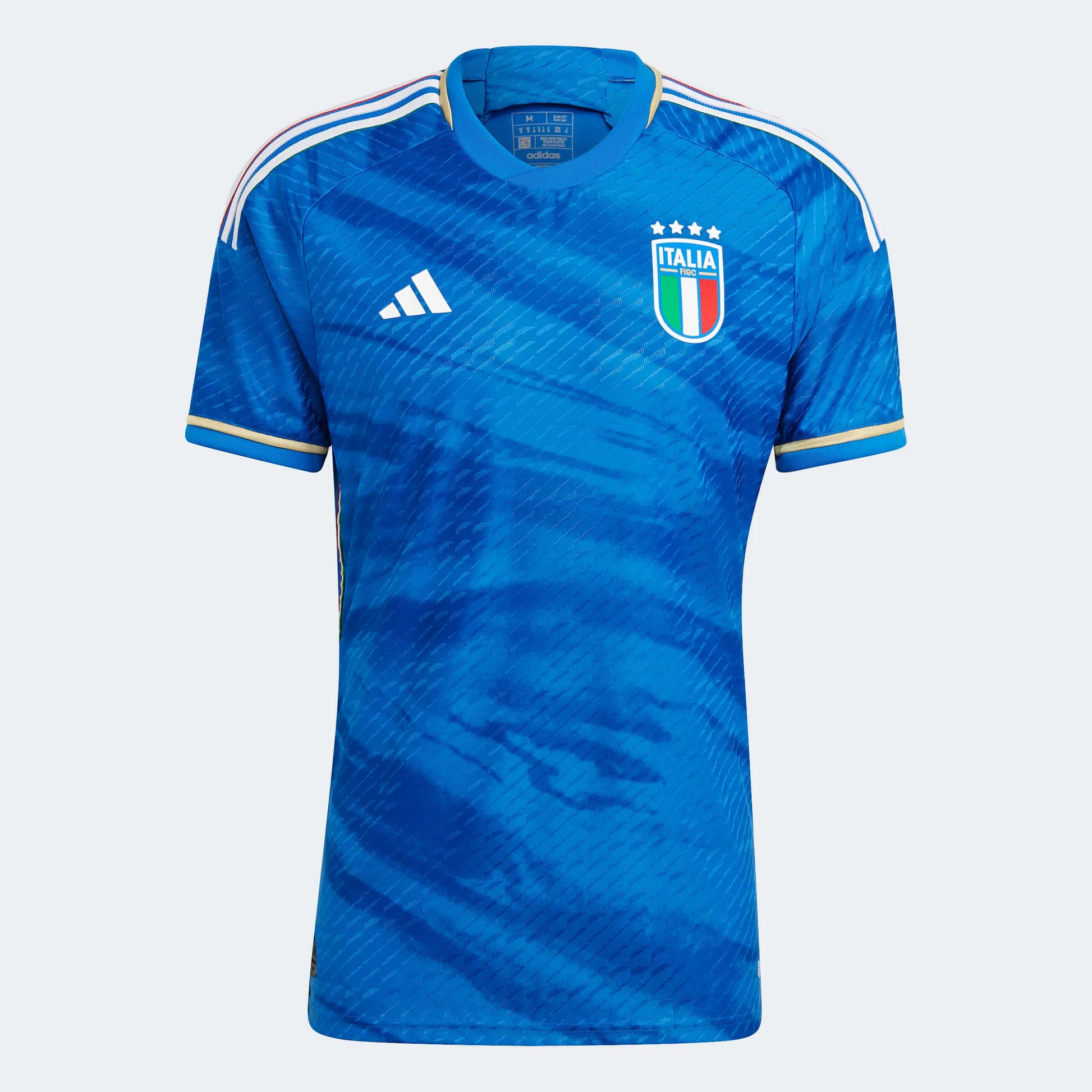 adidas 2023 Italy Authentic Home Jersey - Blue (Front)