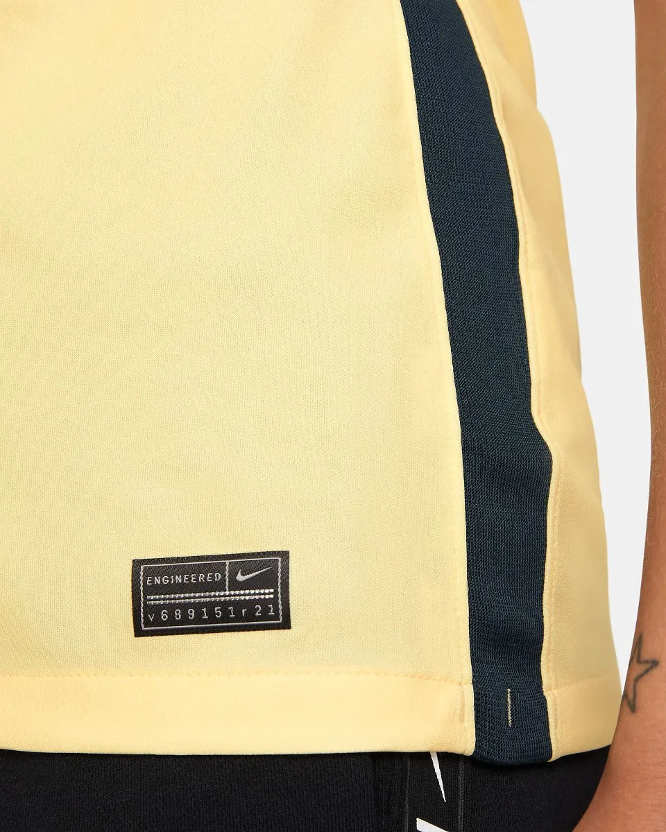 Nike 2021-22 Club America Women Home Jersey - Yellow-Armory Navy (Detail 6)