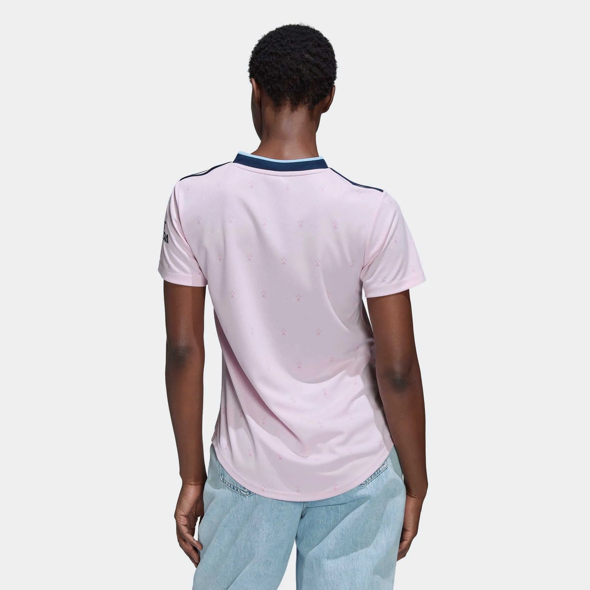 adidas 2022-23 Arsenal Women's Third Jersey - Clear Pink (Model - Back)