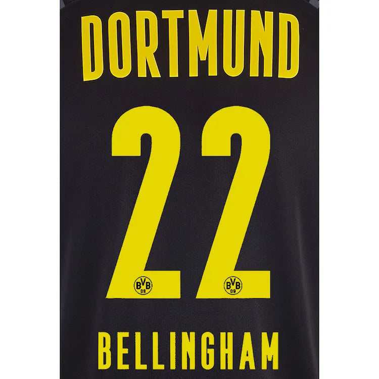 Borussia Dortmund 2021/22 Away Bellingham #22 Jersey Name Set (Main)