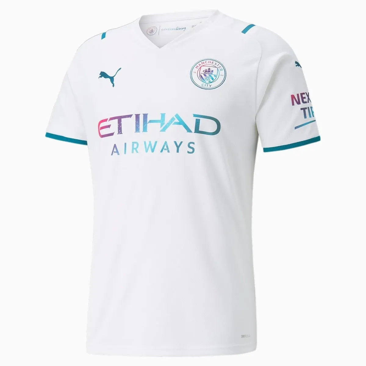 Puma 2021-22 Manchester City Away Soccer Jersey - White