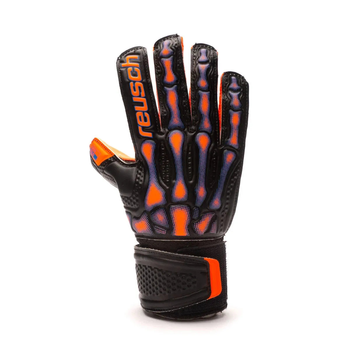Reusch JR Attrackt Infared Solid GK Glove - Black-Orange (Single - Outer)