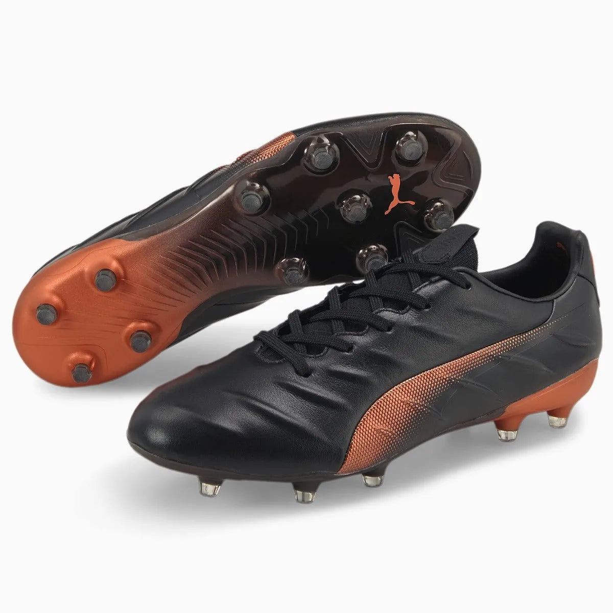 Puma King Platinum 21 FG-AG - Black-Neon Citrus (Pair)