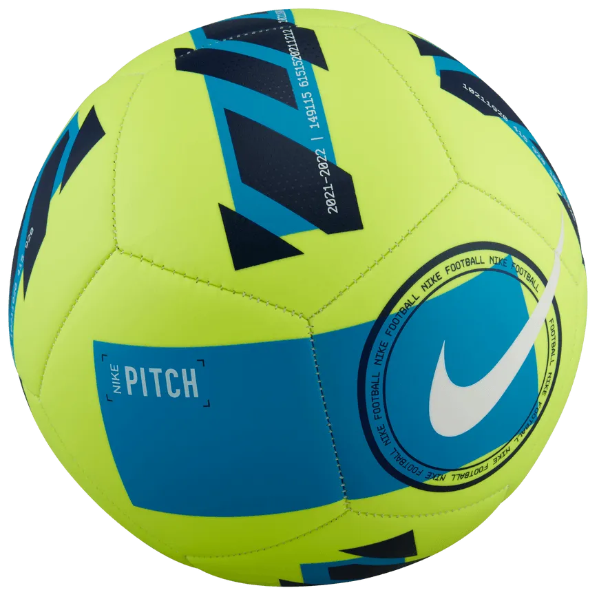 Nike SU22 Pitch Training Ball - Volt-Laser Blue (Front)