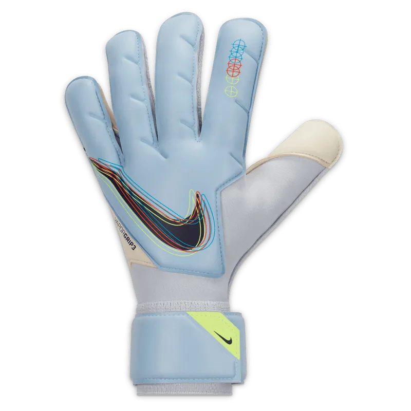 Nike Vapor Grip 3 Goalkeeper Gloves - Light Marine-White (Single - Outer)