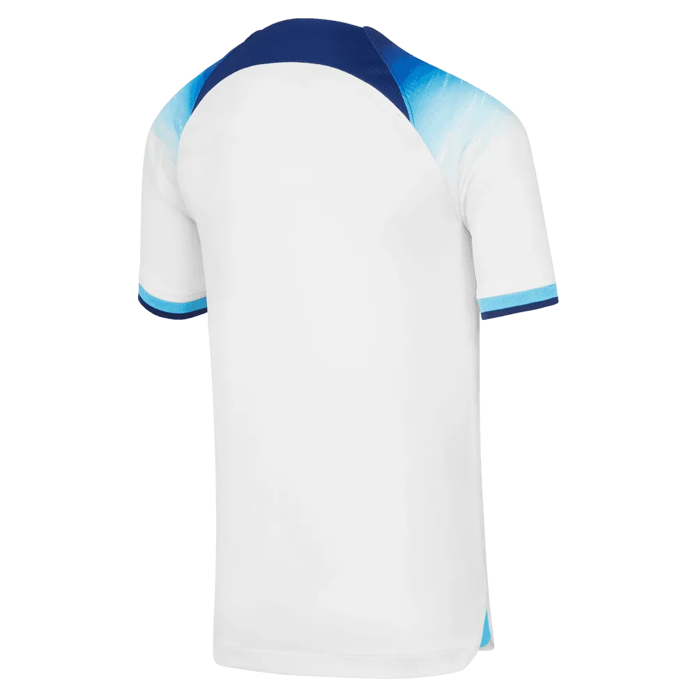 Nike 2022-23 England Youth Home Jersey - White-Blue (Back)