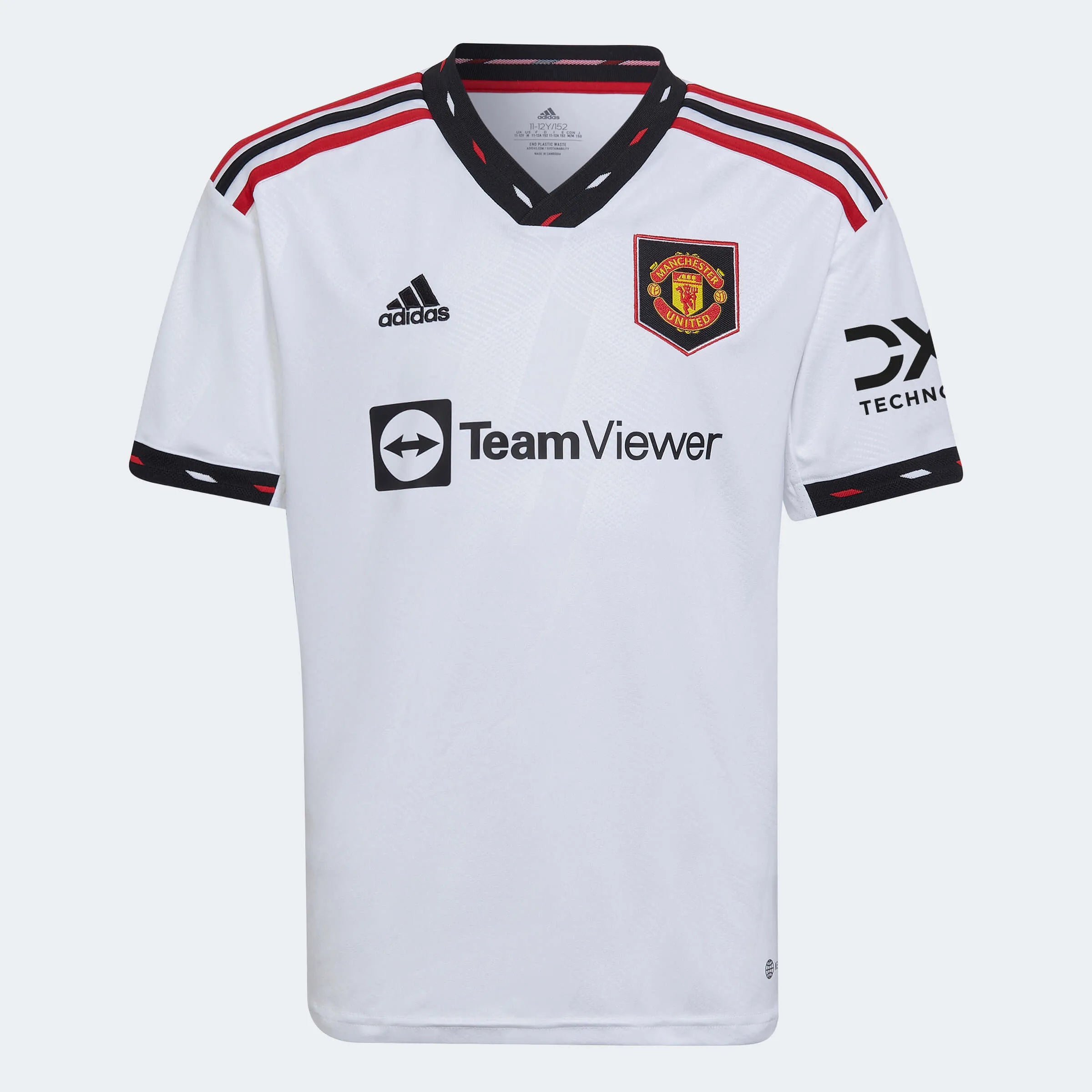 adidas 2022-23 Manchester United Youth Away Jersey - White (Front)