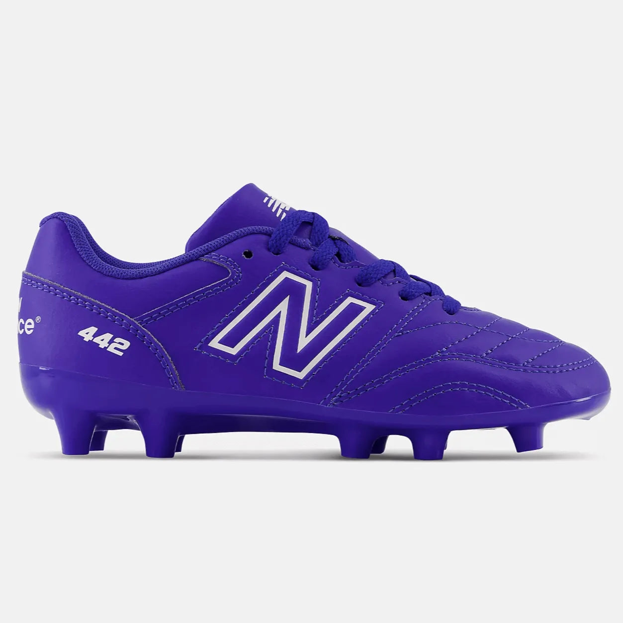New Balance JR 442 V2 Academy FG Wide - Blue-White (Side 1)