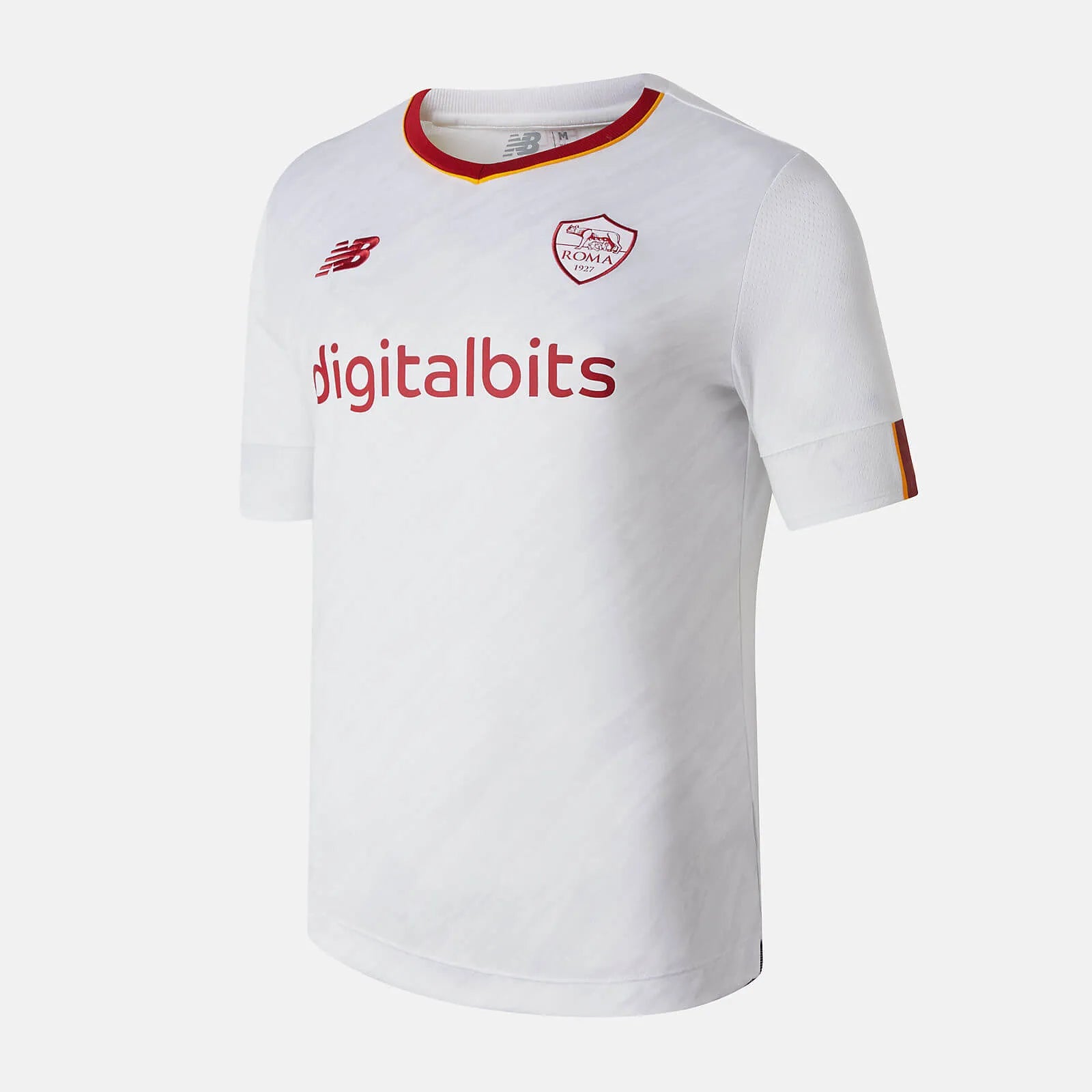 New Balance 2022-23 Roma Away Jersey - White (Diagonal)