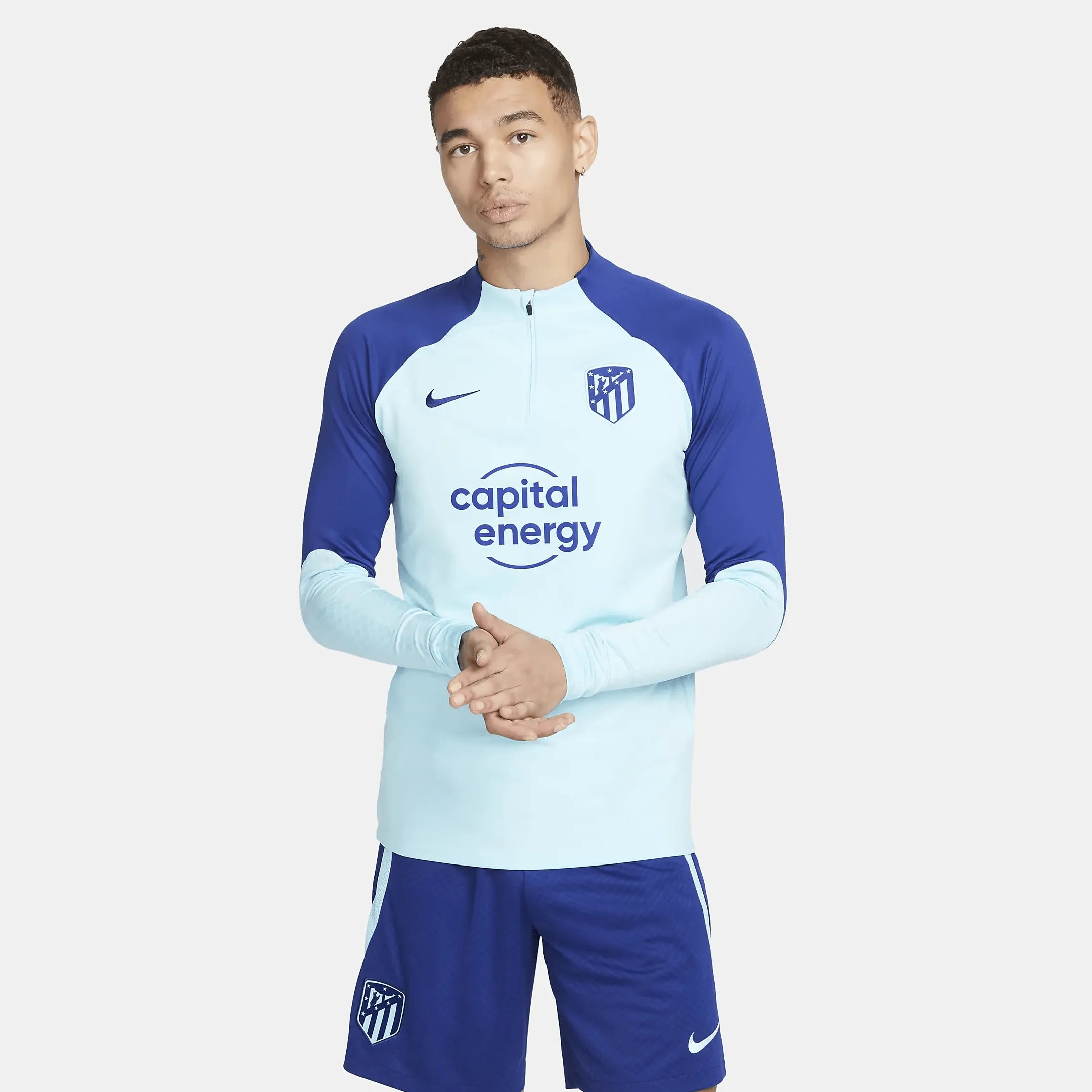 Nike 2022-23 Atletico Madrid Strike Drill Top - Copa-Royal Blue (Model - Front)