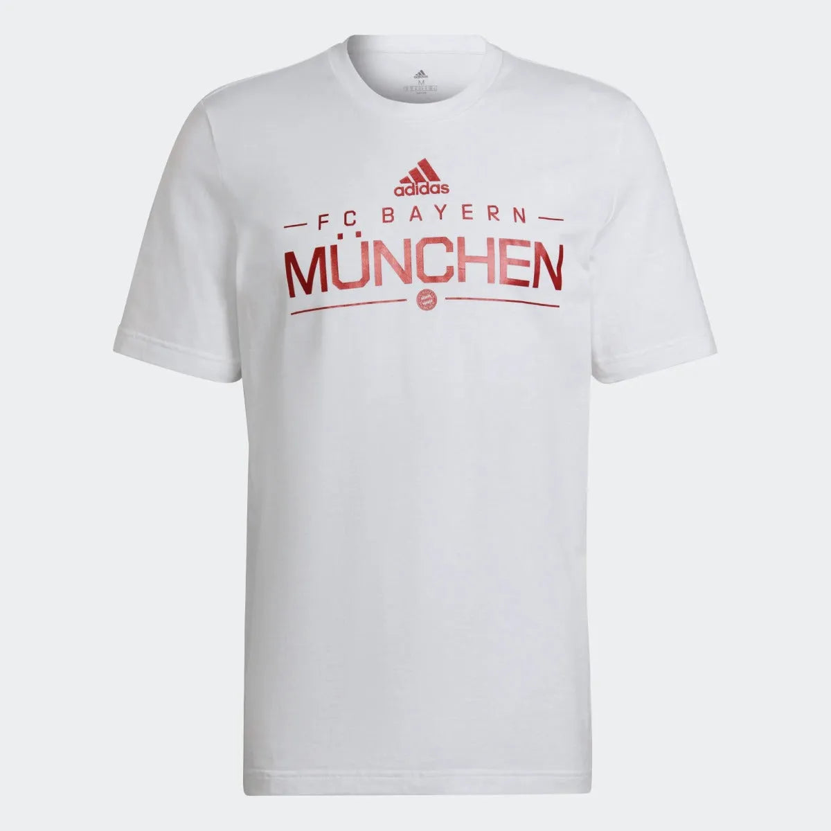 adidas 22-23 Bayern Munich Graphic Tee - White-Red (Front)