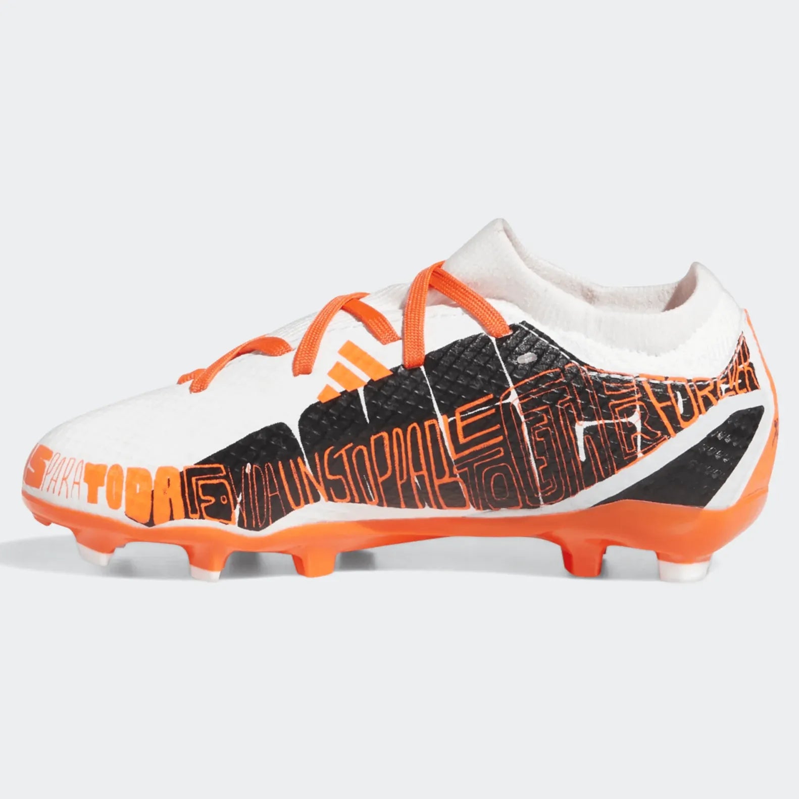 adidas JR X SpeedPortal Messi .3 FG - White-Black-Solar Red (Side 2)