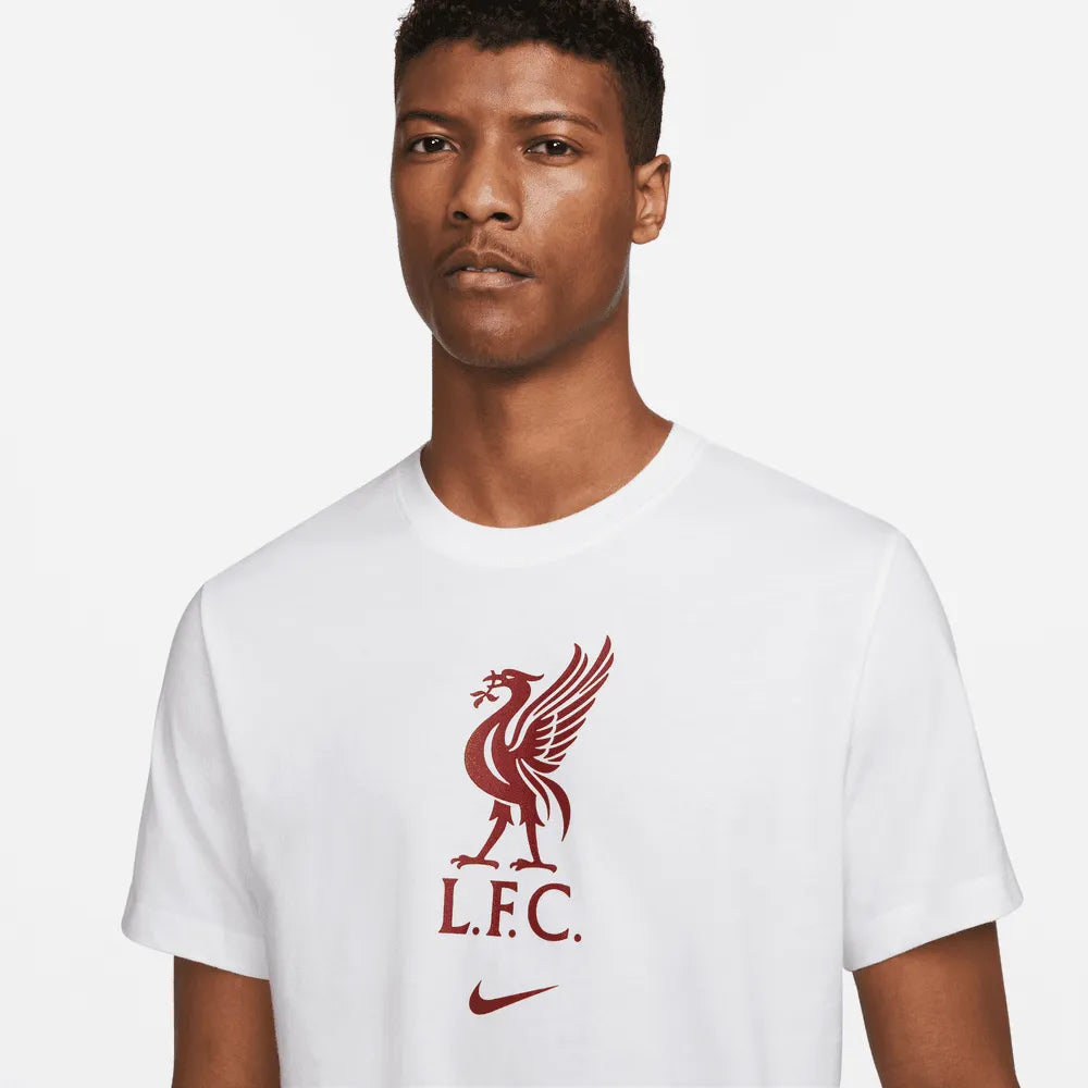 Nike 22-23 Liverpool NK Crest SS Tee - White (Detail 1)