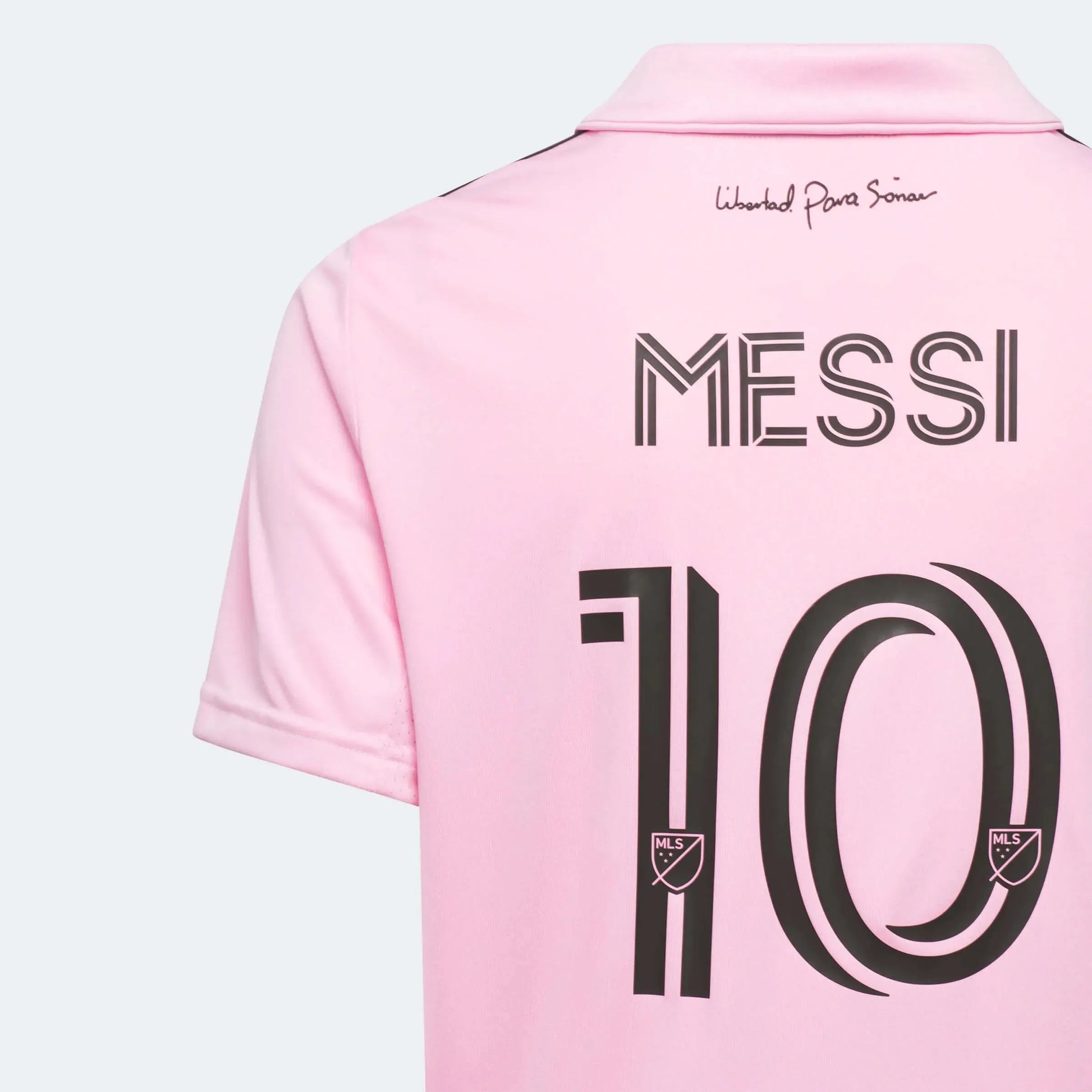 adidas 2023-24 Inter Miami Youth Messi #10 Stadium Home Jersey (Detail 3)