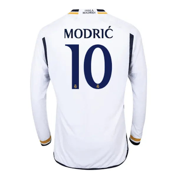 adidas 2023-24 Real Madrid Men's Stadium Home Long-Sleeve Jersey