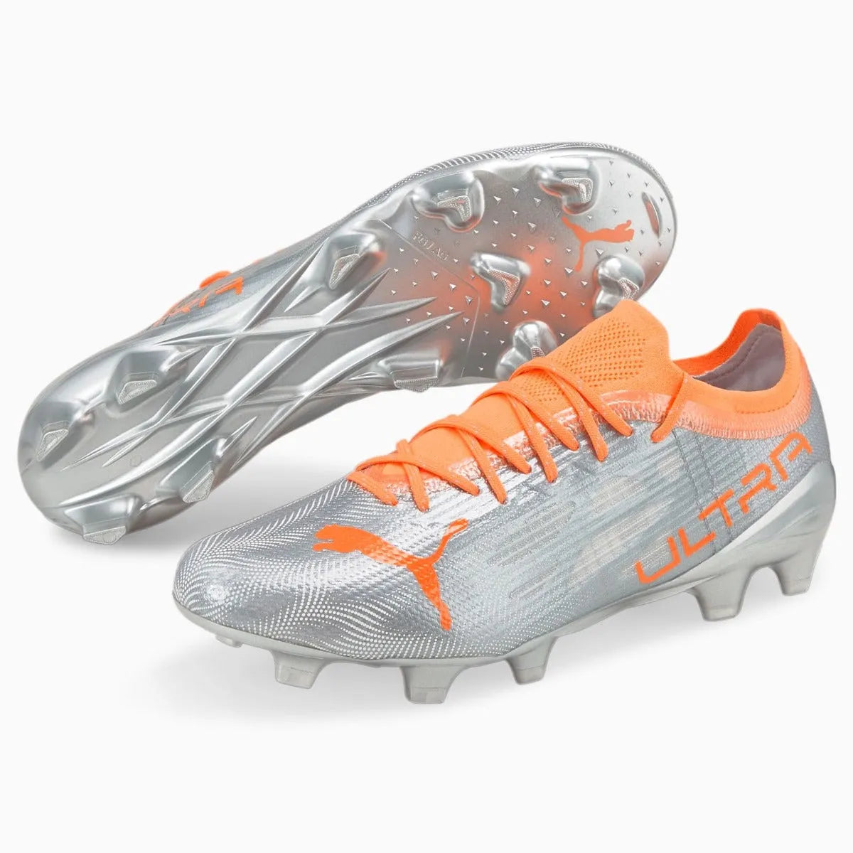Puma Ultra 1.4 FG-AG - Silver-Neon Citrus (Pair)