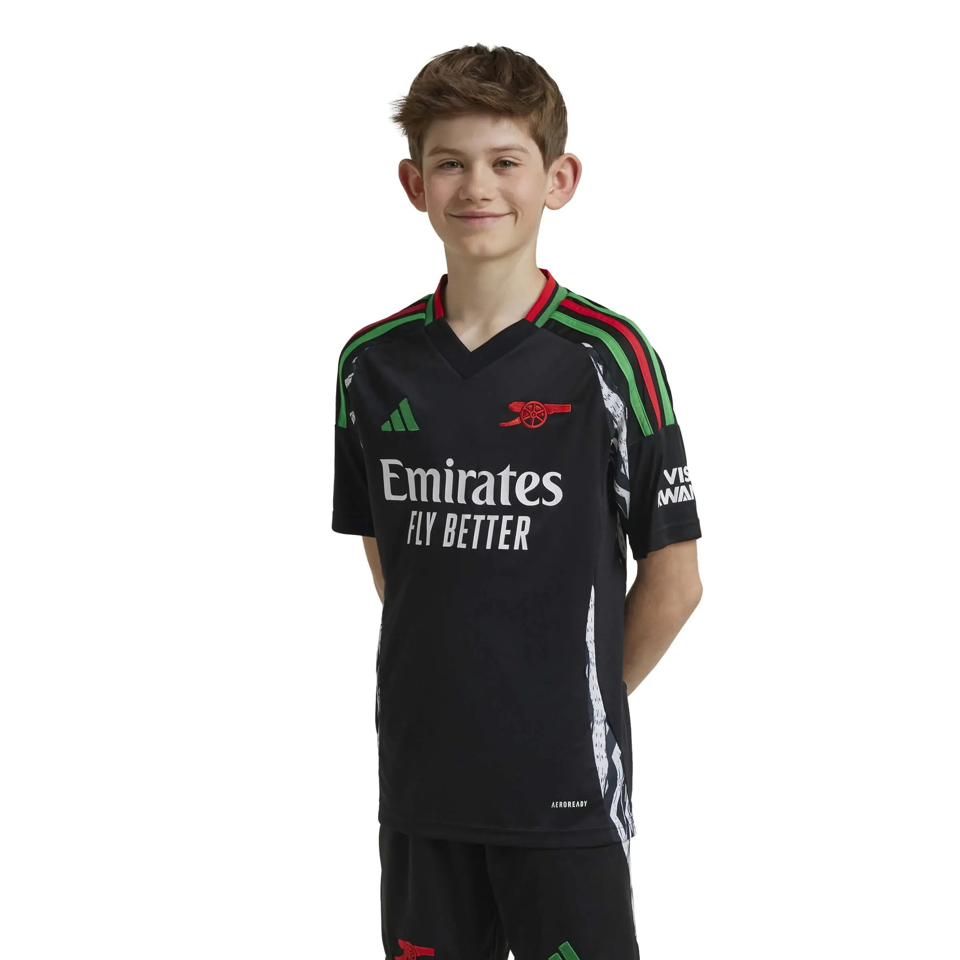 adidas 2024-25 Arsenal Youth Stadium Away Jersey (Model - Front)