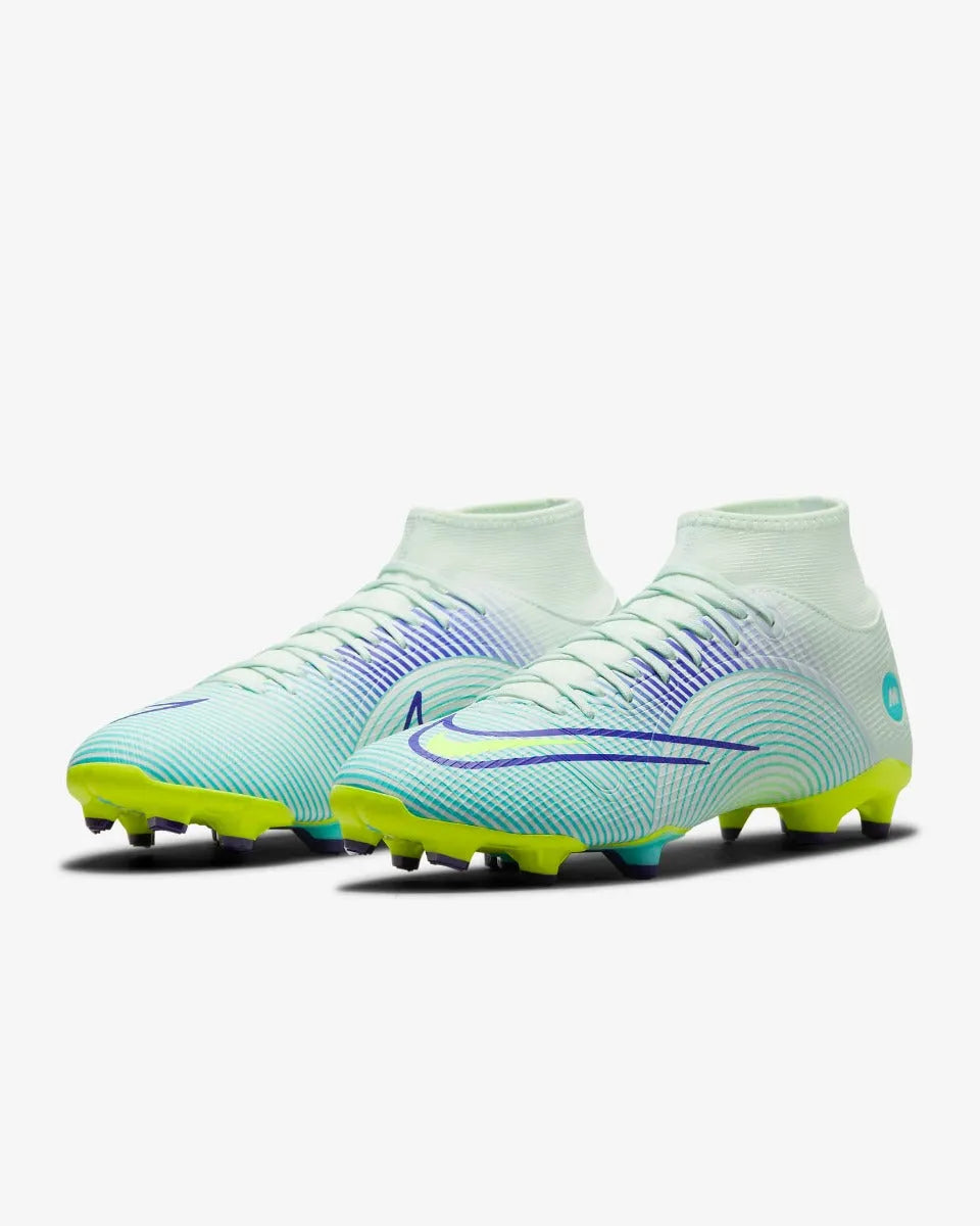 Nike Superfly 8 Academy MDS FG - Barely Green-Volt (Pair - Diagonal)