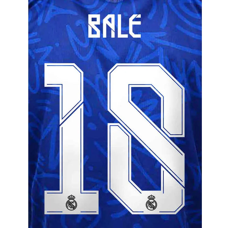 Real Madrid 2021/22 Away/Third Bale #18 Jersey Name Set (Main)