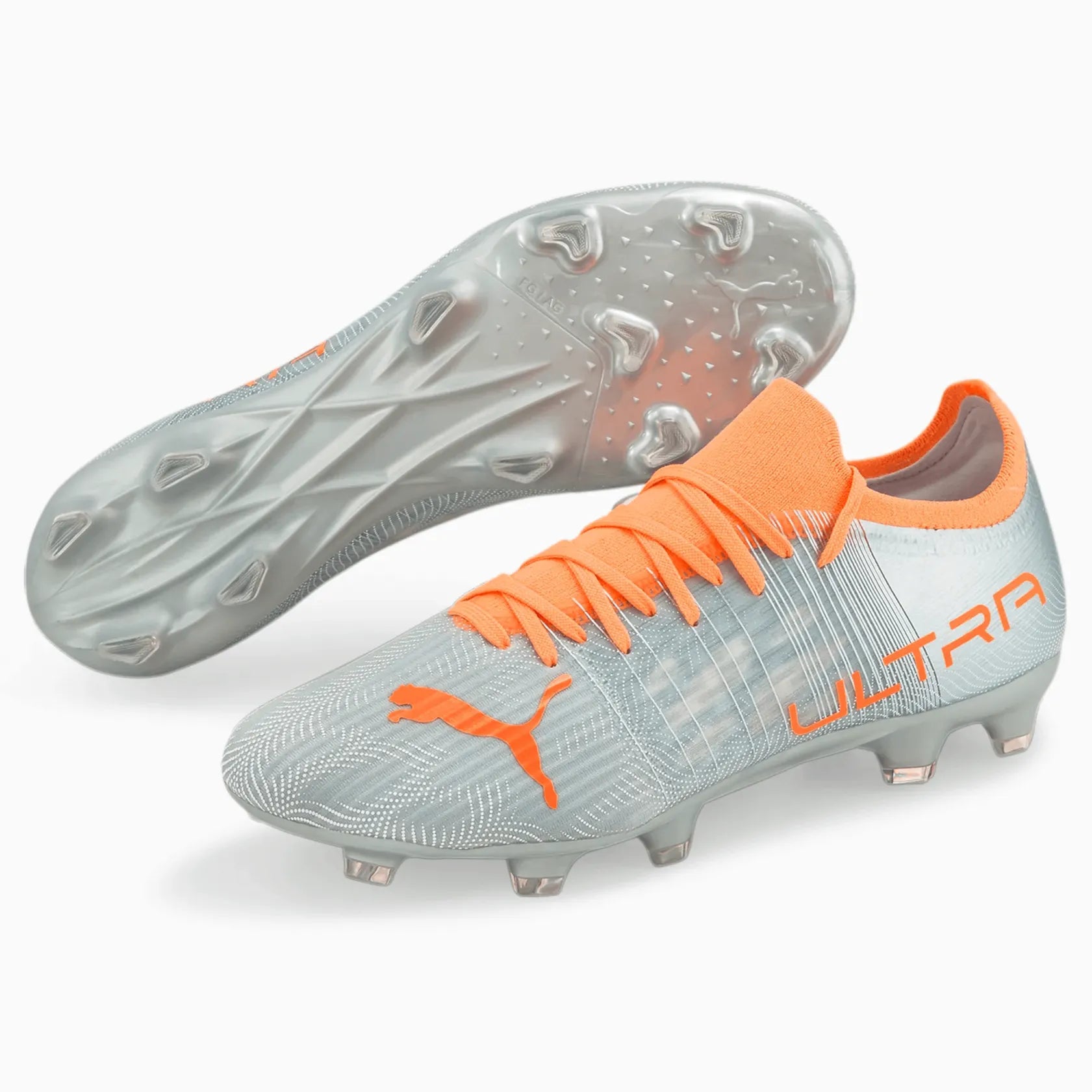 Puma Ultra 3.4 FG-AG - Silver-Neon Citrus (Pair)