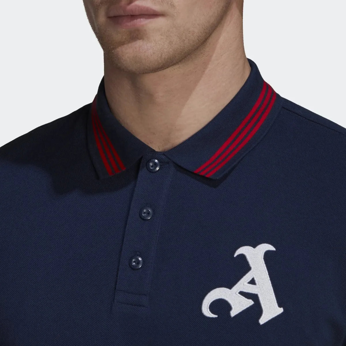 adidas 22-23 Arsenal Polo Shirt - Navy (Detail 1)