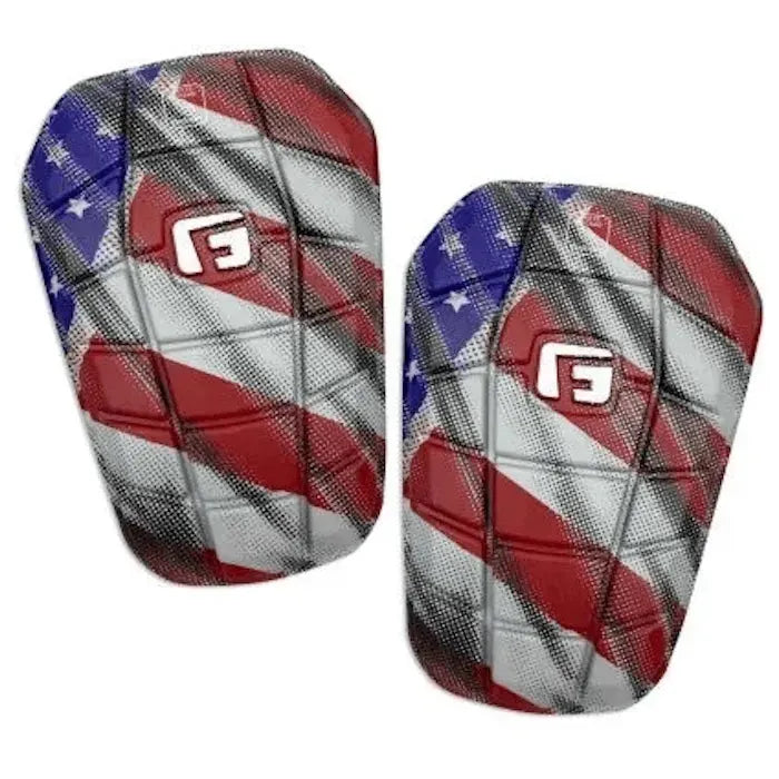 G-Form Pro-S Blade USA Shin Guards - Red-White-Blue (Set)