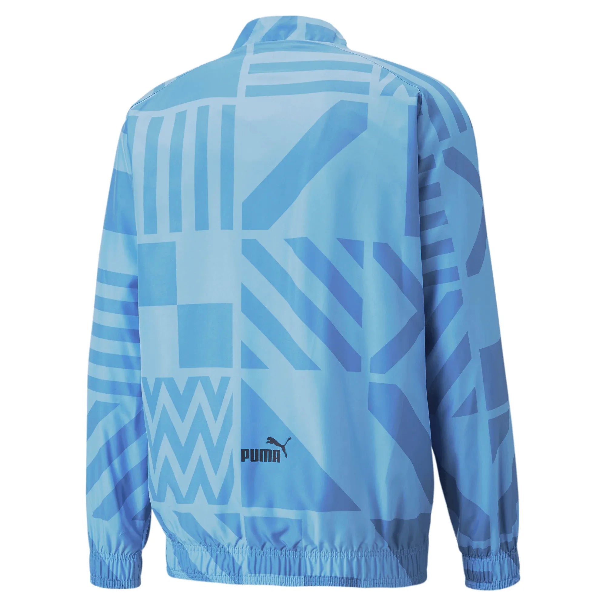 Puma 2022-23 Manchester City Pre-Match Jacket - Light Blue (Back)