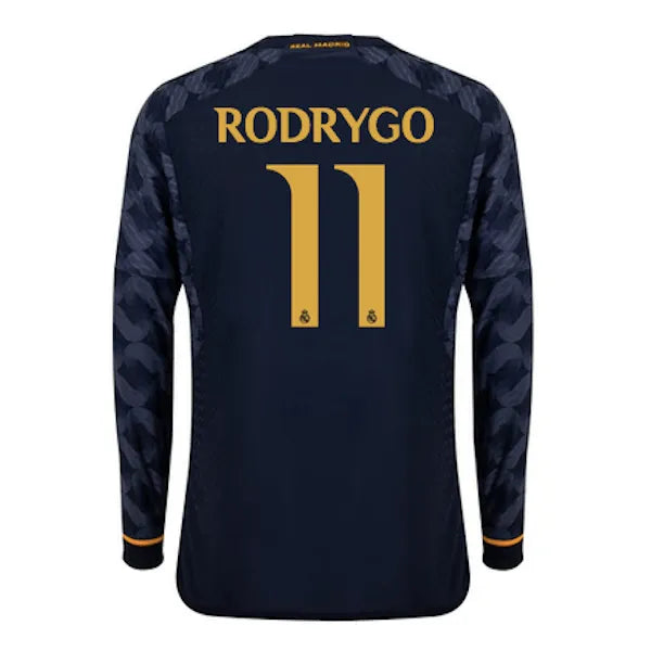 adidas 2023-24 Real Madrid Men's Away Long-Sleeve Jersey