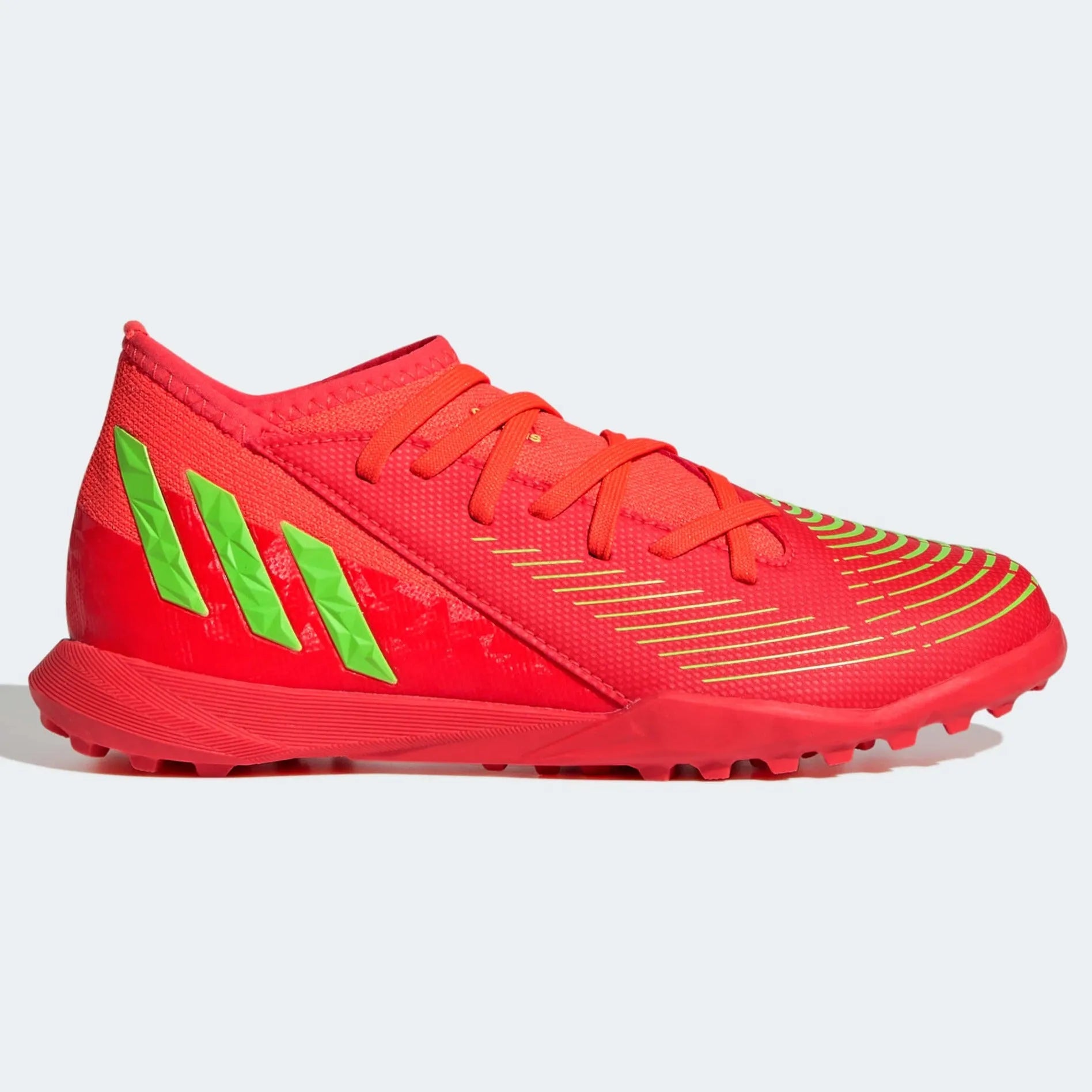 adidas JR Predator Edge .3 Turf - Solar Red-Solar Green (Side 1)