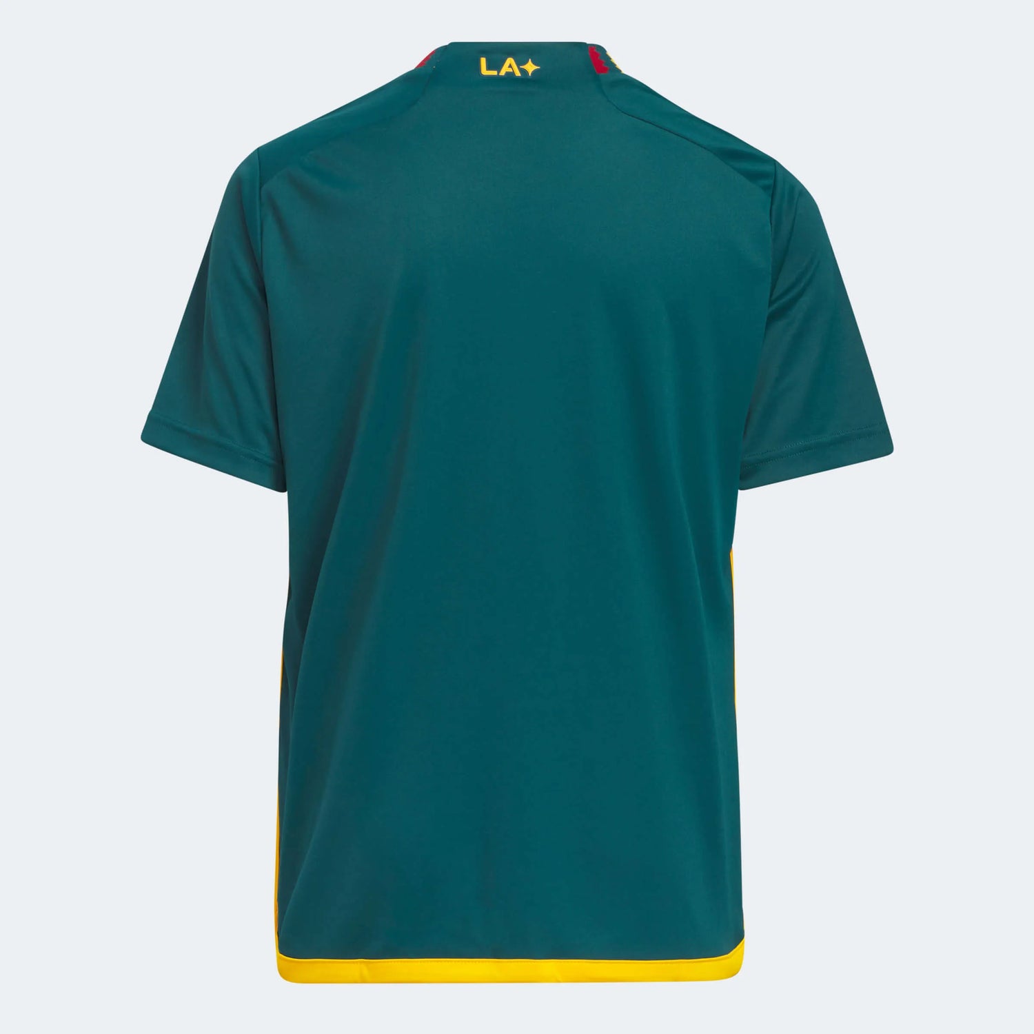 adidas 2023-24 LA Galaxy Youth Away Jersey - Mystery Green-Team Gold (Back)