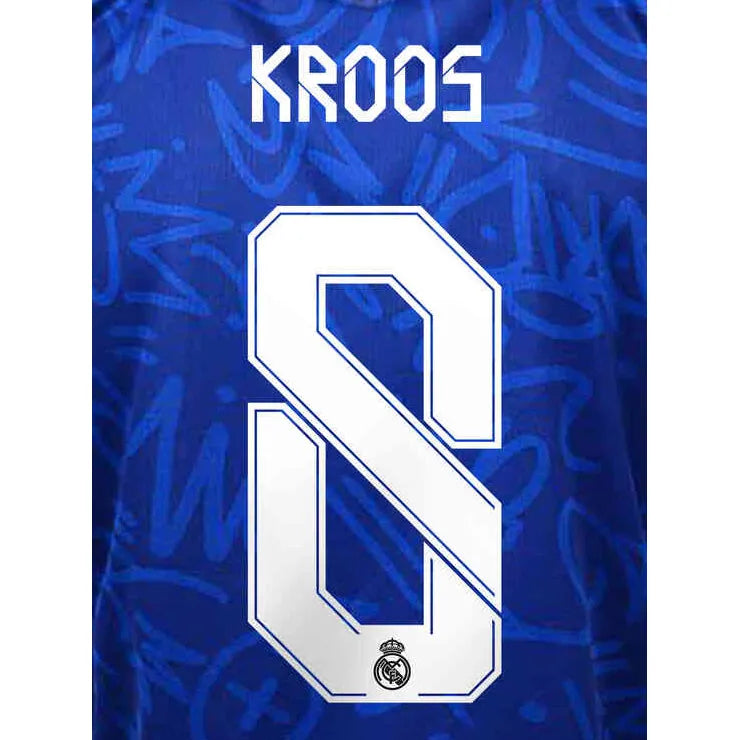 Real Madrid 2021/22 Away/Third Kroos #8 Jersey Name Set (Main)