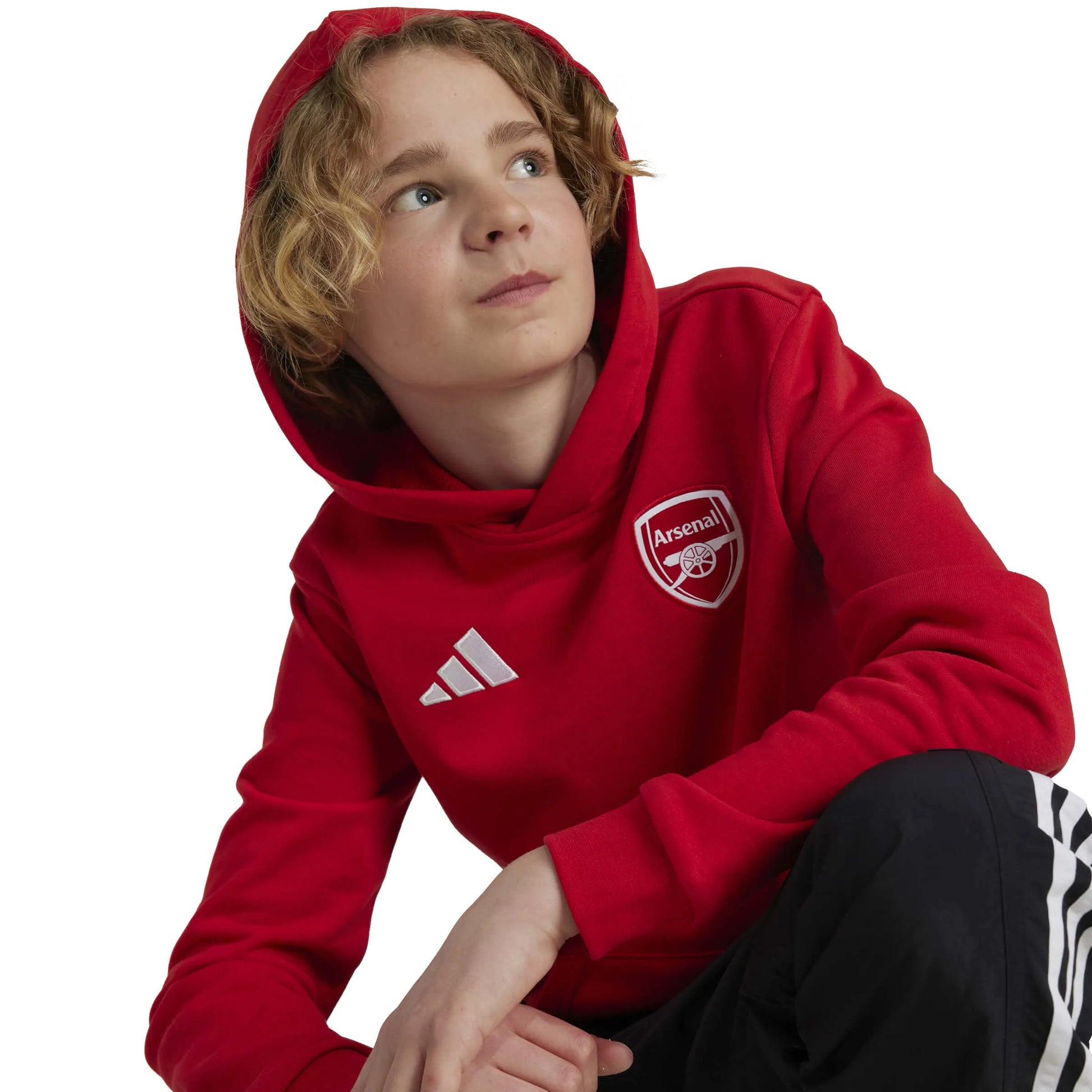adidas 2024-25 Arsenal Youth Hoodie (Detail 2)