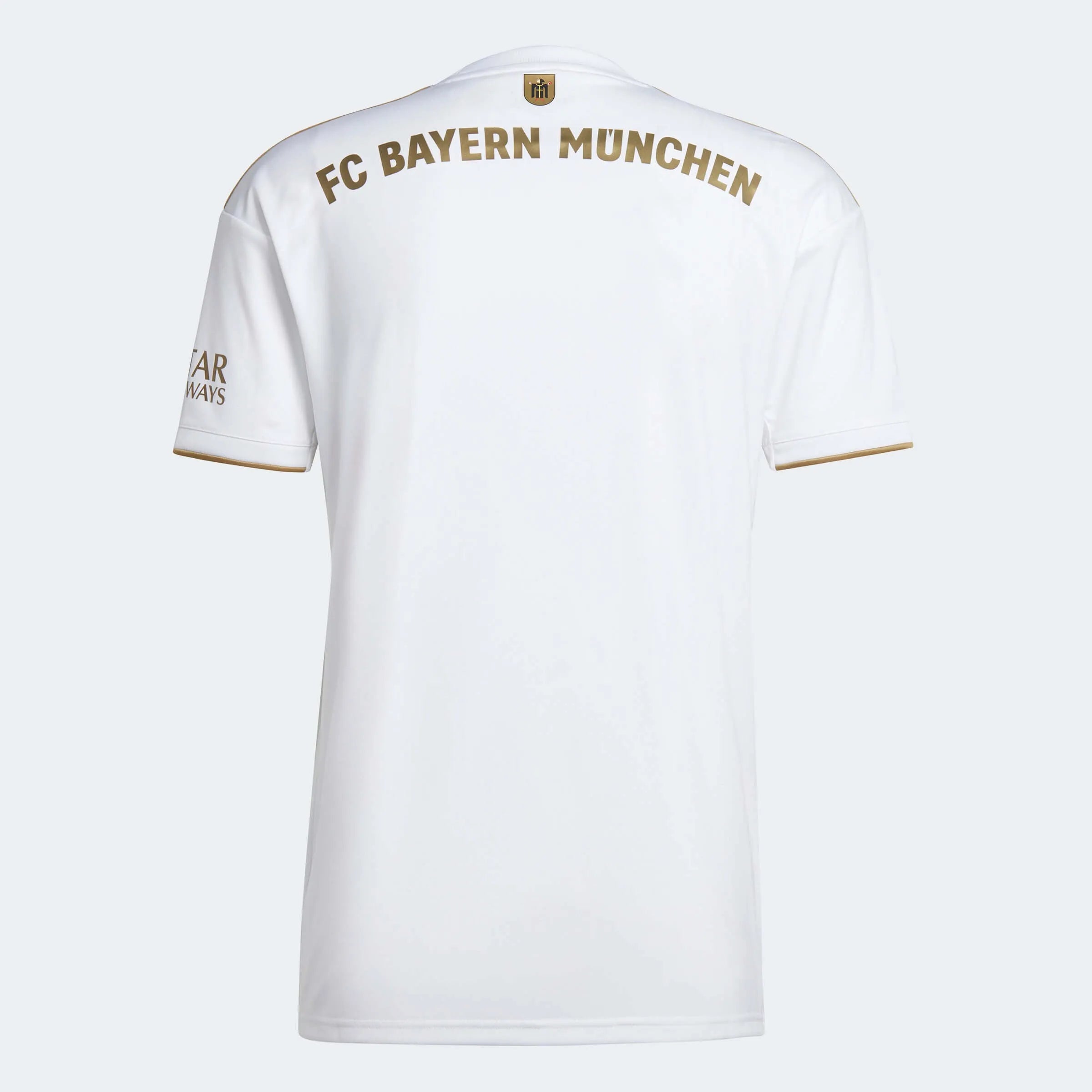 adidas 2022-23 Bayern Munich Away Jersey - White-Gold (Back)